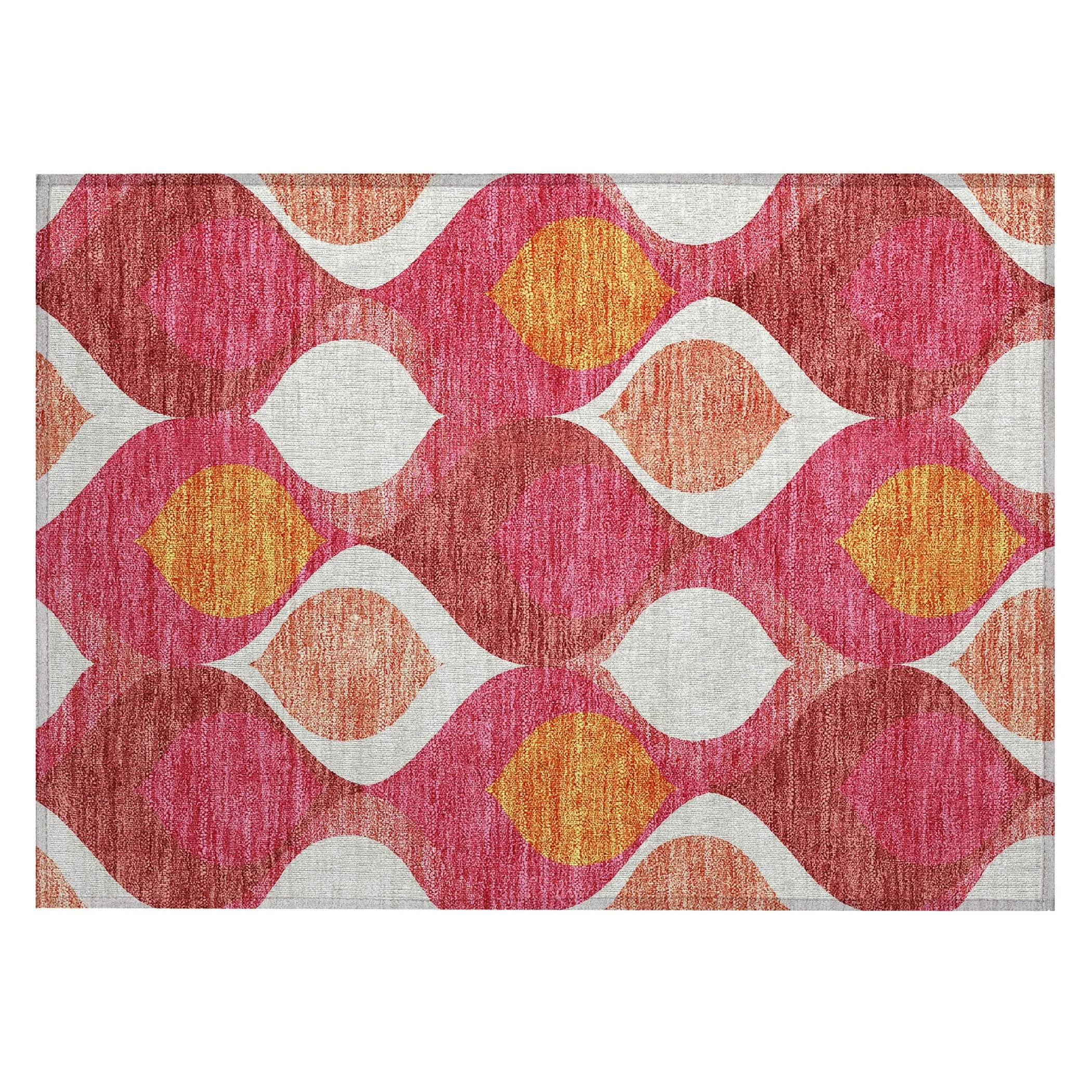 Machine Washable Indoor/ Outdoor Chantille Geo Contemporary Rug