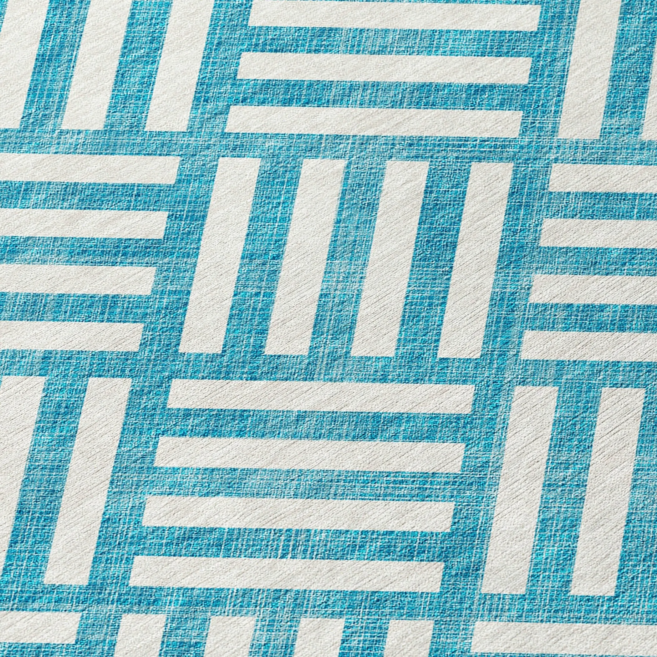 Machine Washable Indoor/ Outdoor Chantille Geo Contemporary Rug