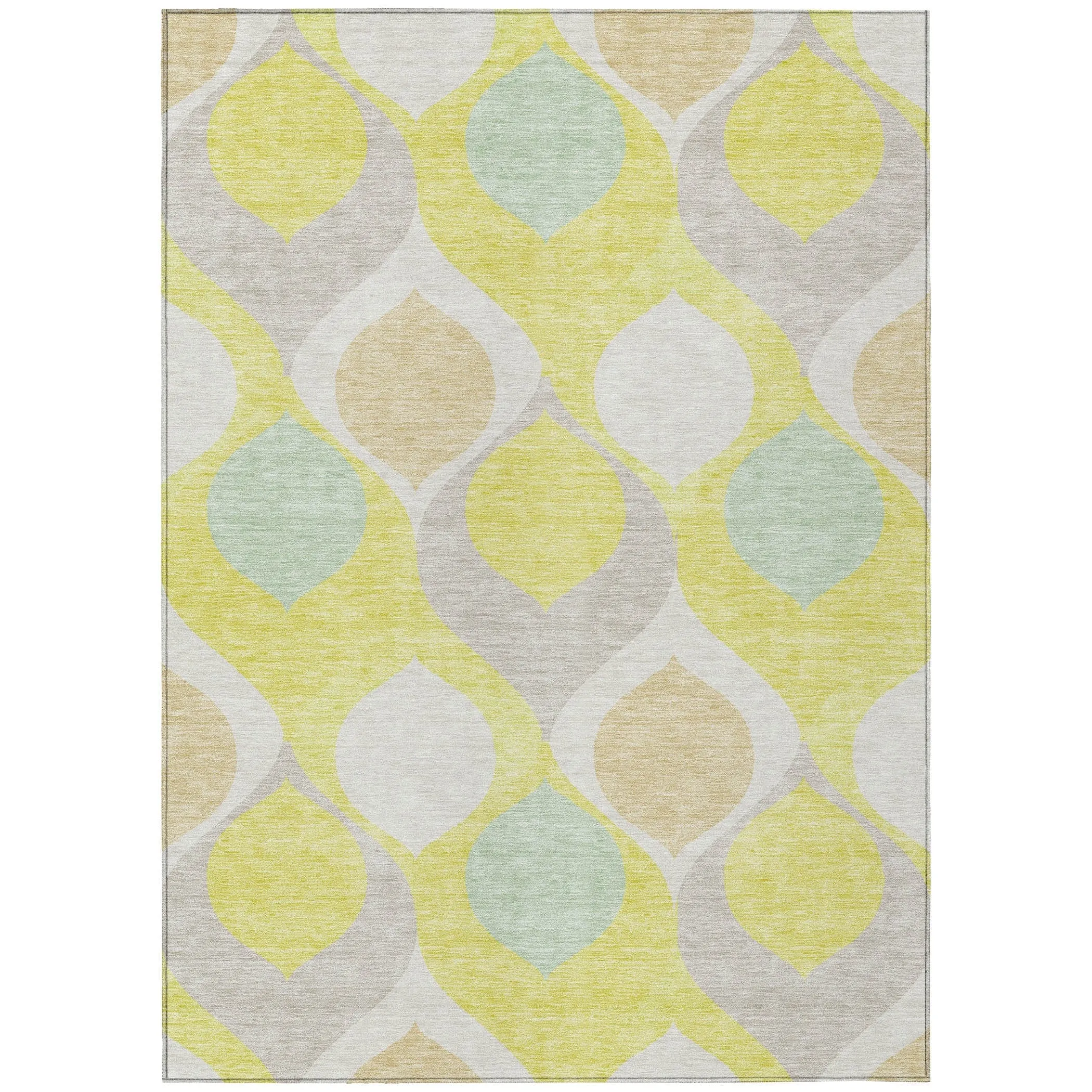 Machine Washable Indoor/ Outdoor Chantille Geo Contemporary Rug