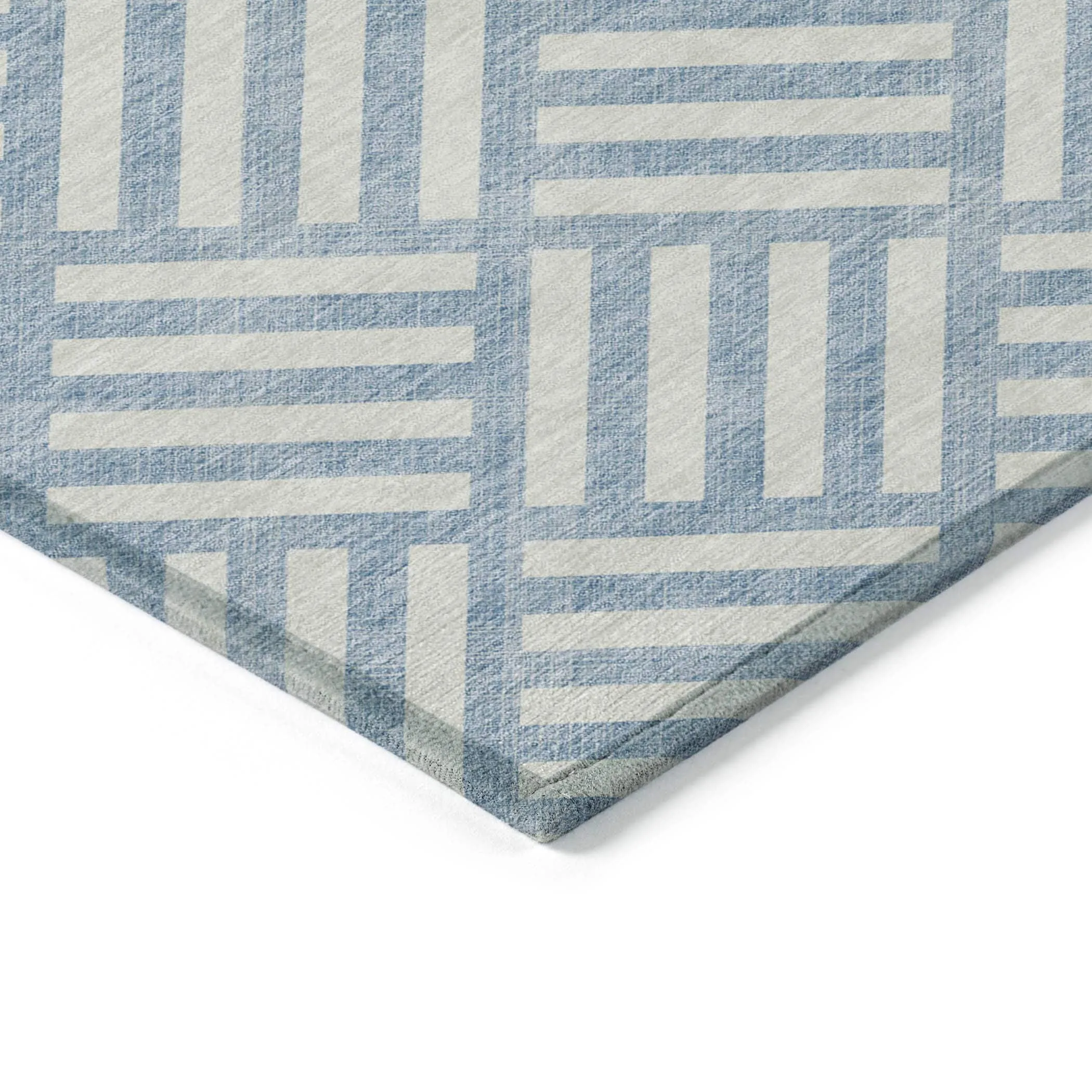 Machine Washable Indoor/ Outdoor Chantille Geo Contemporary Rug