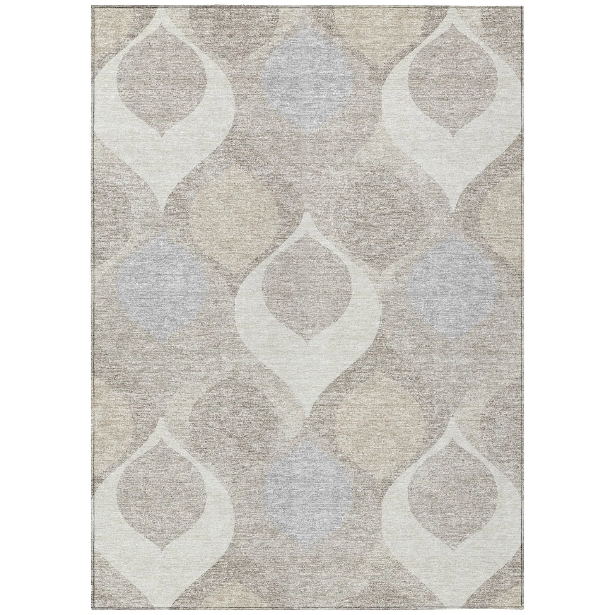 Machine Washable Indoor/ Outdoor Chantille Geo Contemporary Rug