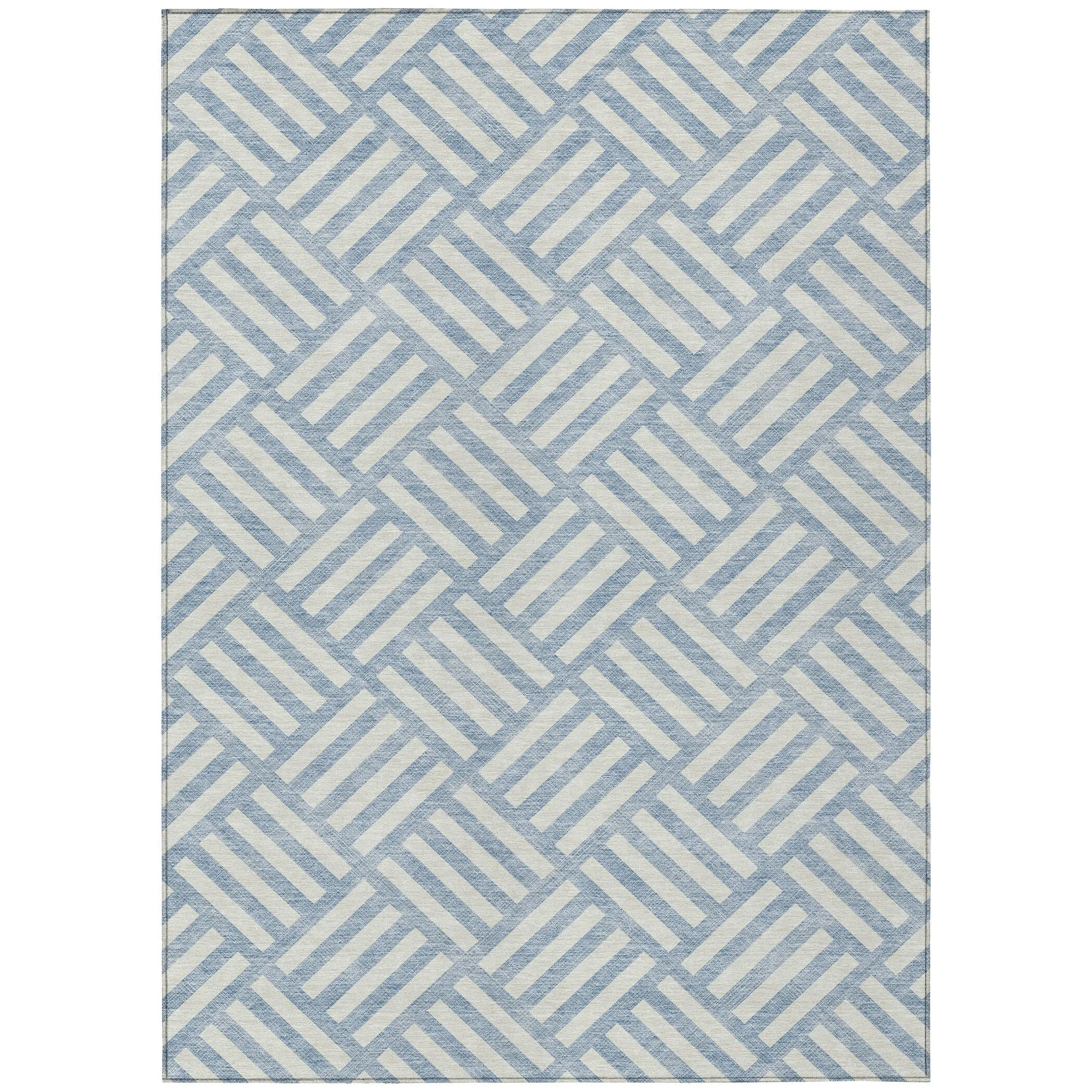 Machine Washable Indoor/ Outdoor Chantille Geo Contemporary Rug
