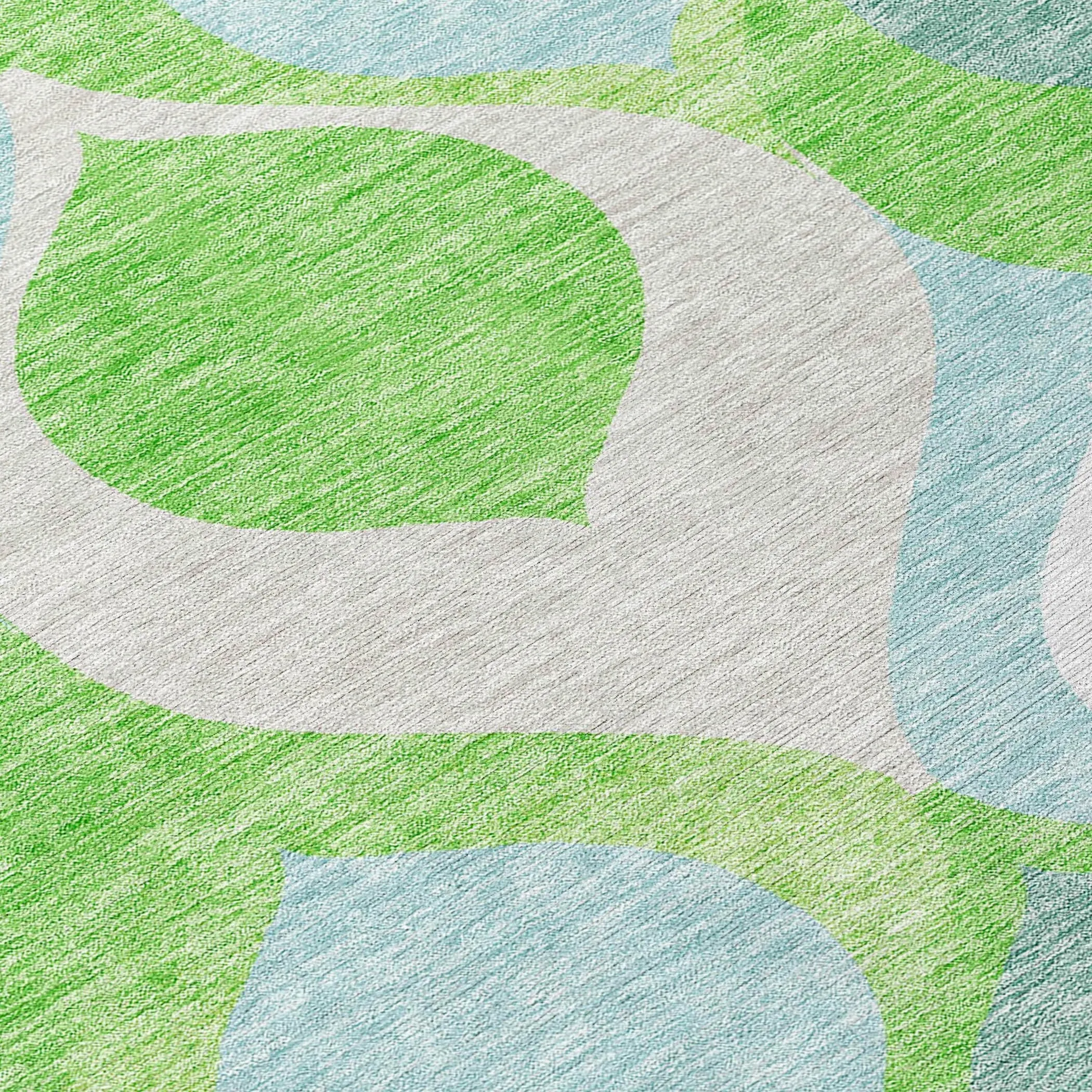 Machine Washable Indoor/ Outdoor Chantille Geo Contemporary Rug