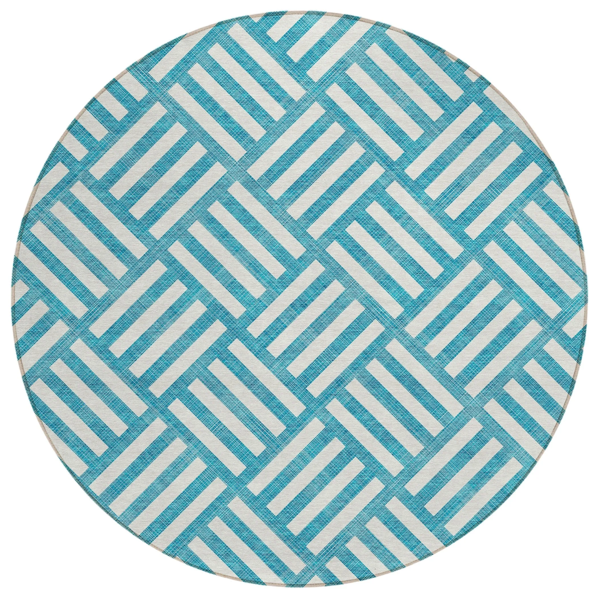 Machine Washable Indoor/ Outdoor Chantille Geo Contemporary Rug