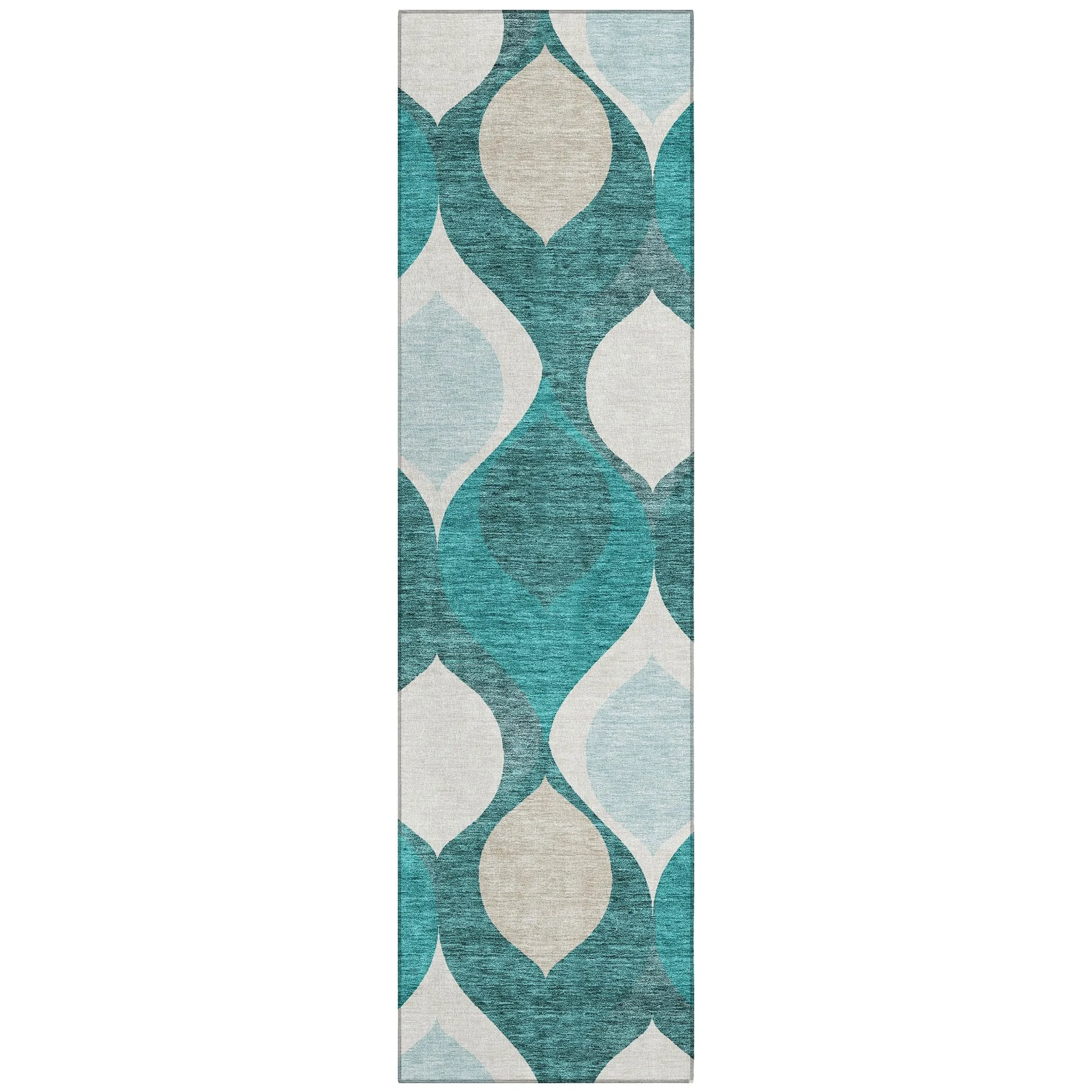 Machine Washable Indoor/ Outdoor Chantille Geo Contemporary Rug
