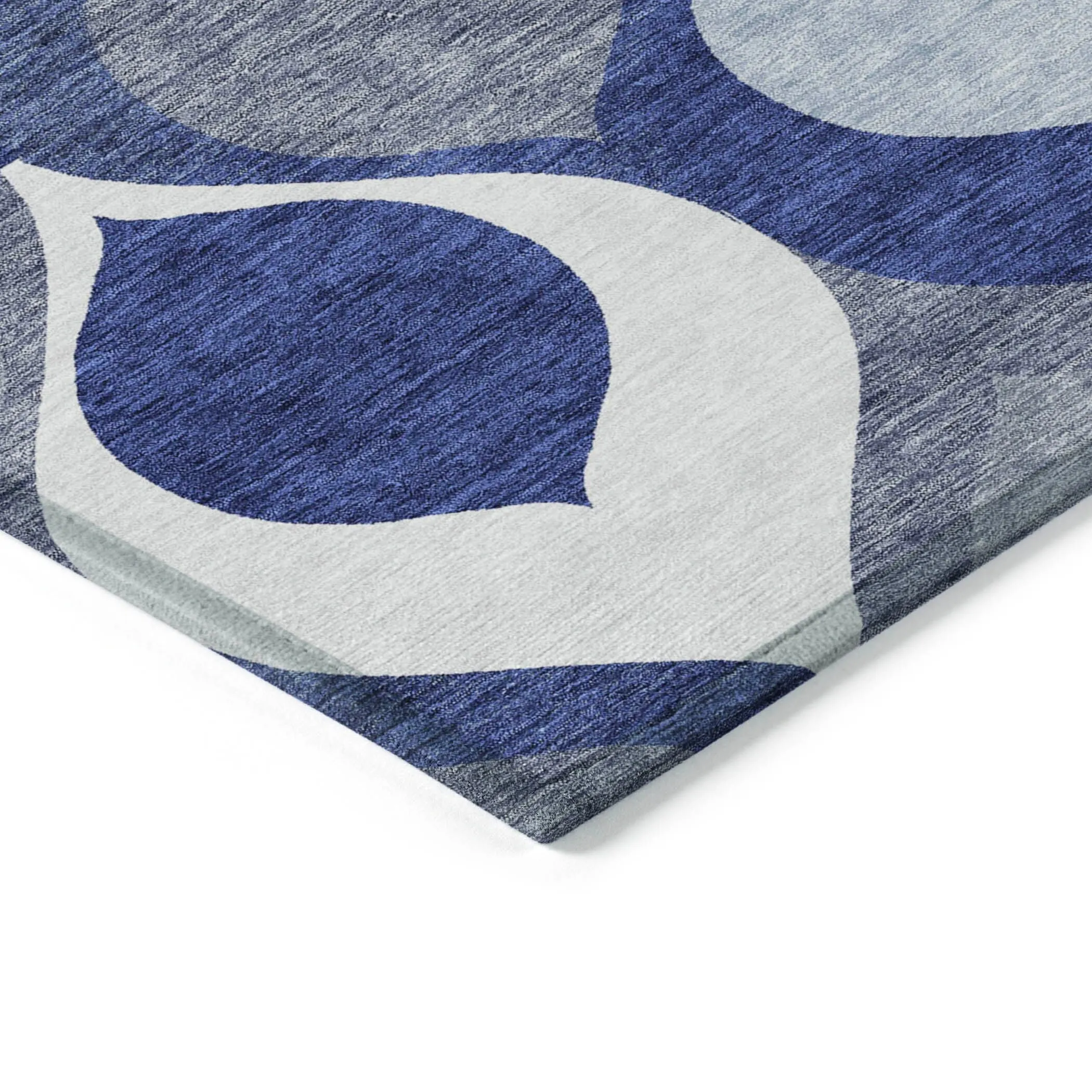 Machine Washable Indoor/ Outdoor Chantille Geo Contemporary Rug