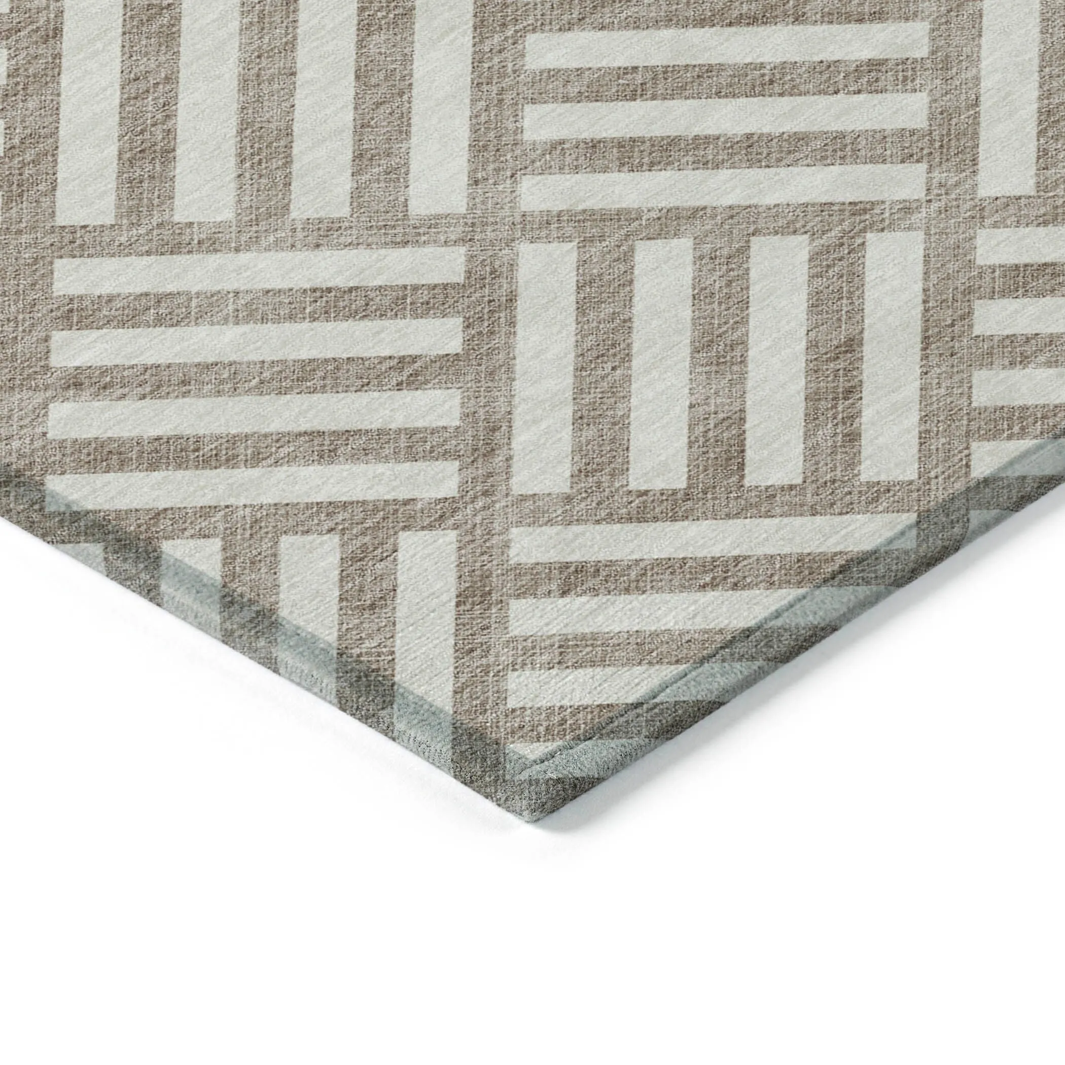 Machine Washable Indoor/ Outdoor Chantille Geo Contemporary Rug