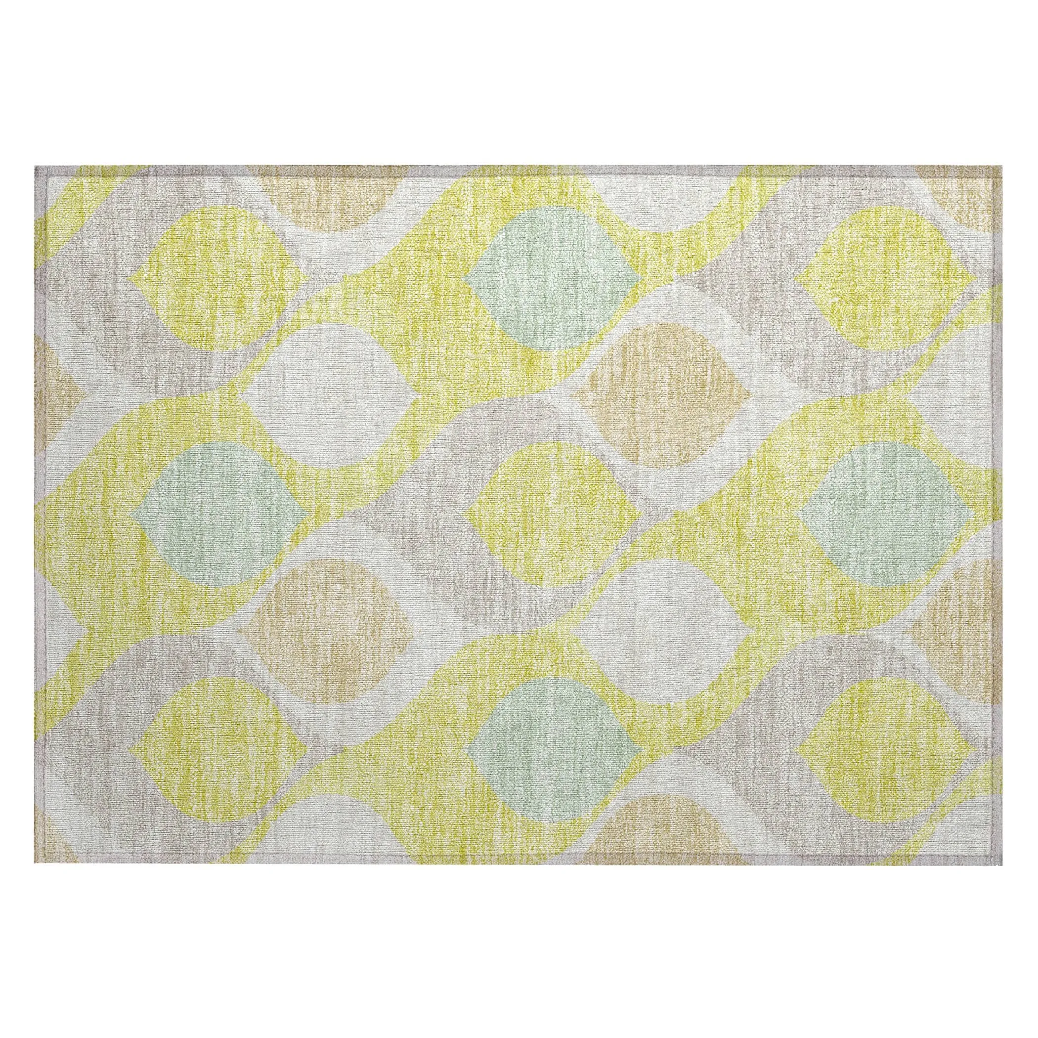 Machine Washable Indoor/ Outdoor Chantille Geo Contemporary Rug