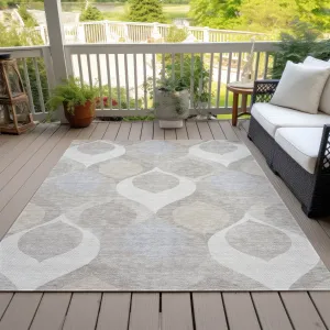 Machine Washable Indoor/ Outdoor Chantille Geo Contemporary Rug