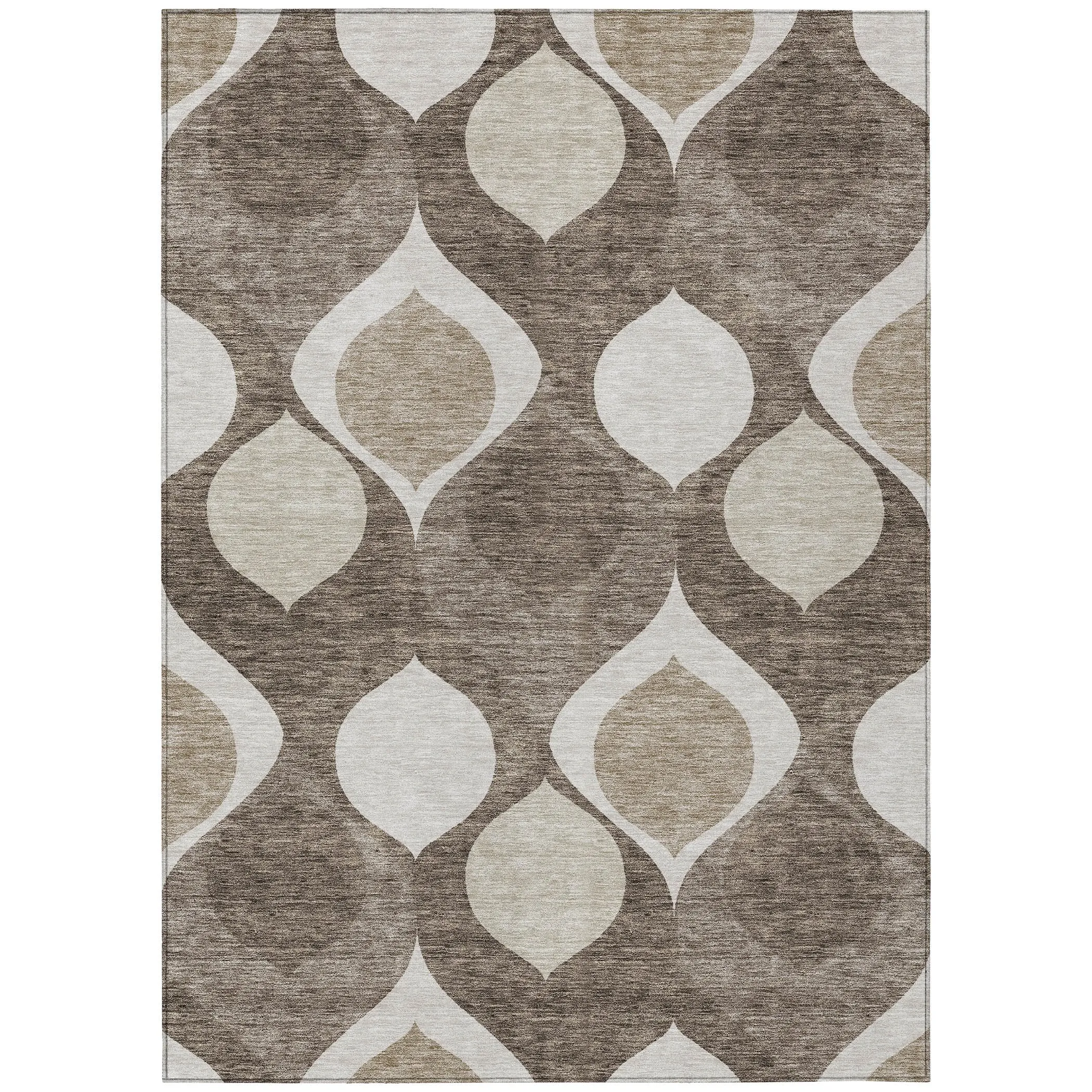 Machine Washable Indoor/ Outdoor Chantille Geo Contemporary Rug