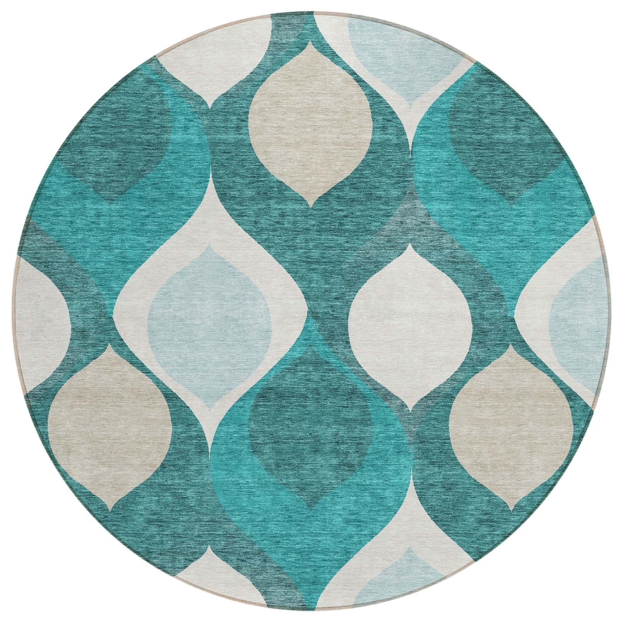 Machine Washable Indoor/ Outdoor Chantille Geo Contemporary Rug