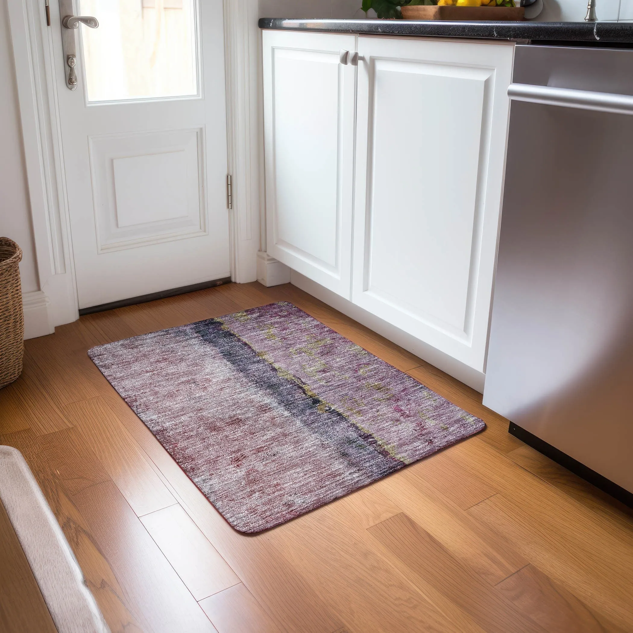 Machine Washable Indoor/ Outdoor Chantille Modern Contemporary Rug