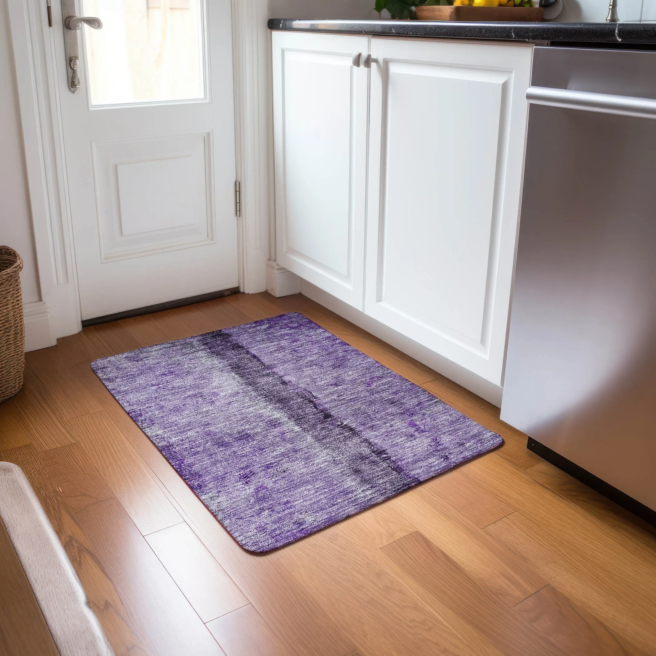 Machine Washable Indoor/ Outdoor Chantille Modern Contemporary Rug