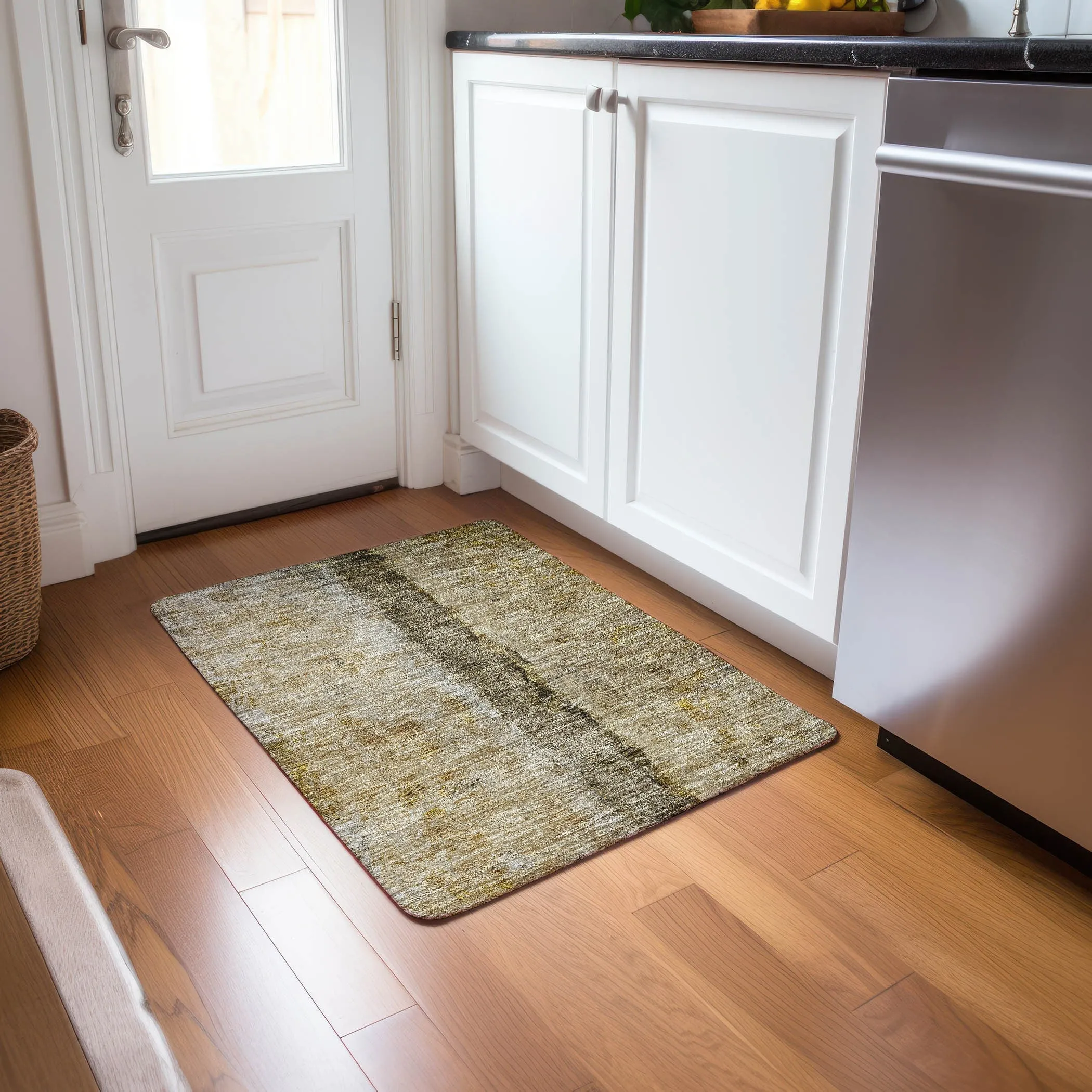 Machine Washable Indoor/ Outdoor Chantille Modern Contemporary Rug