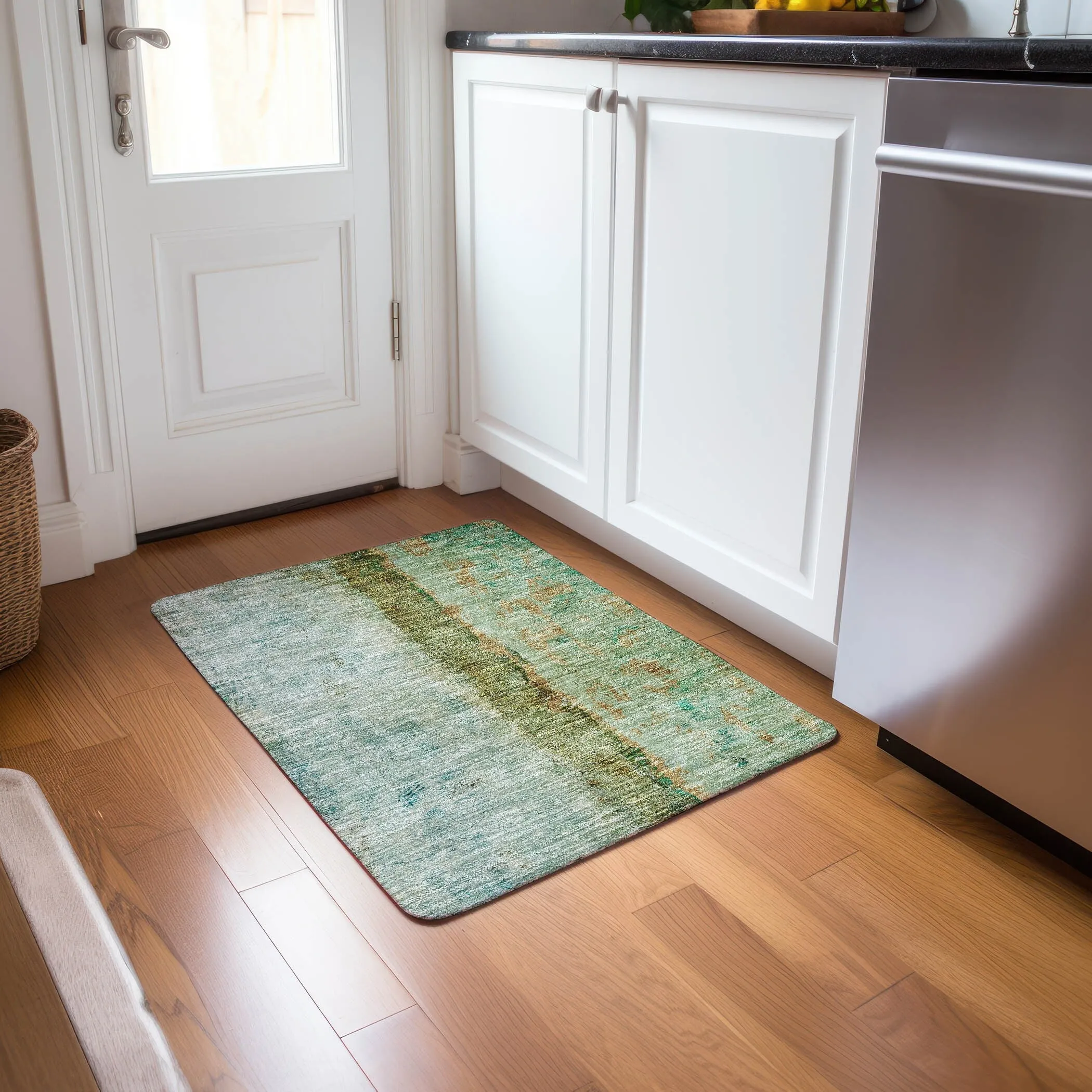 Machine Washable Indoor/ Outdoor Chantille Modern Contemporary Rug