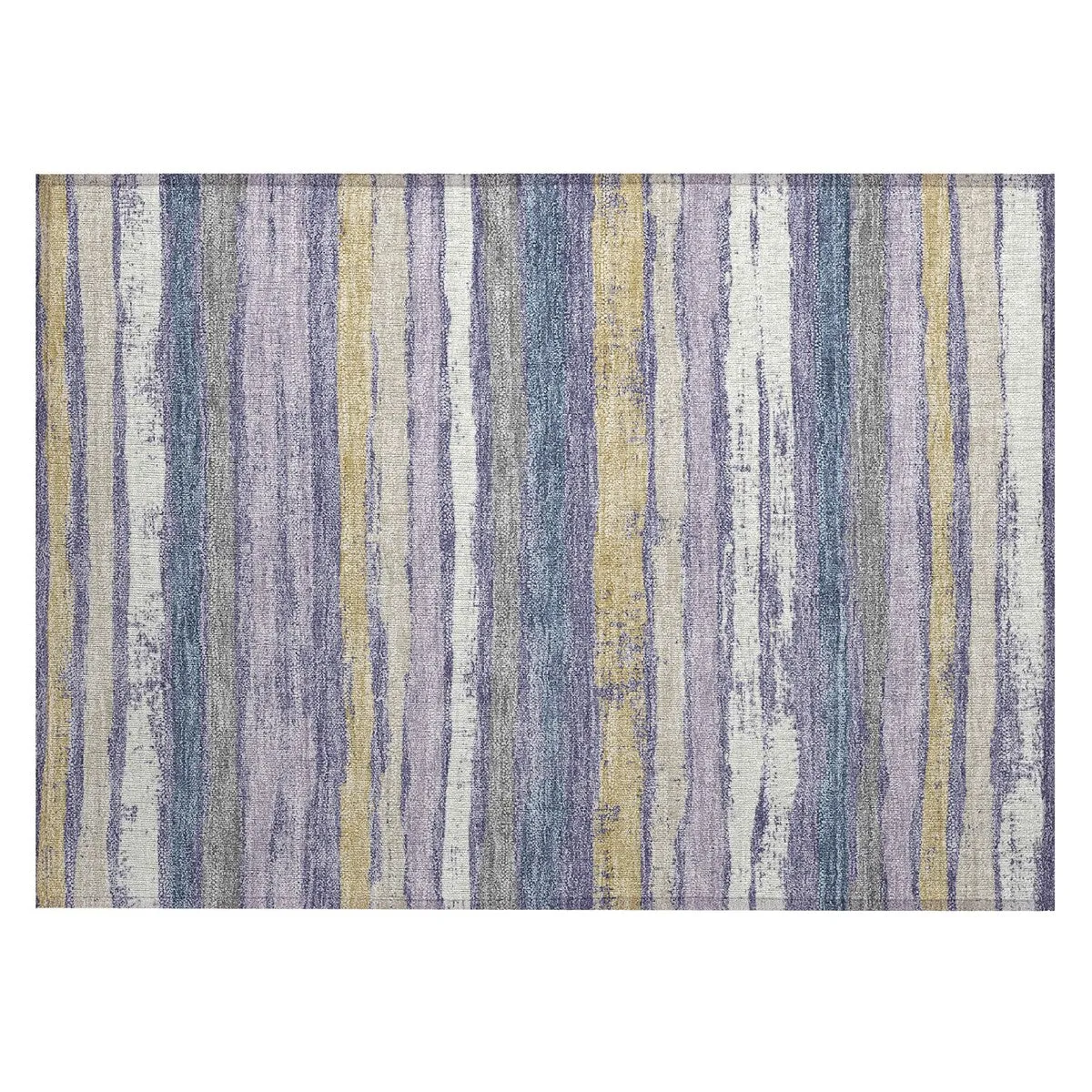 Machine Washable Indoor/ Outdoor Chantille Stripe Rug