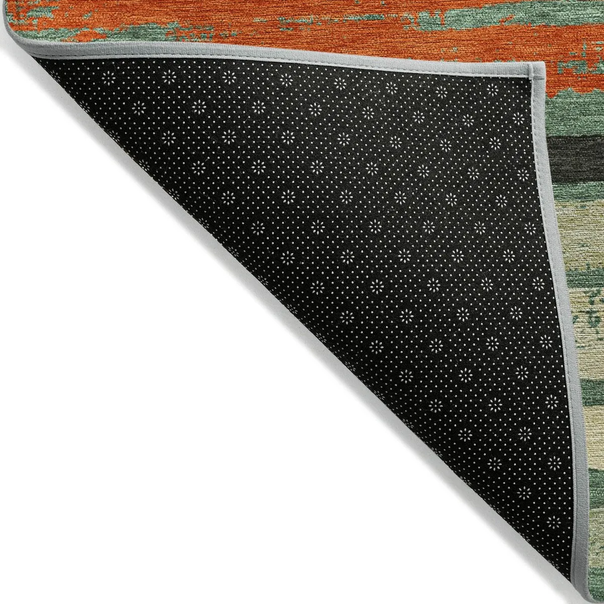 Machine Washable Indoor/ Outdoor Chantille Stripe Rug