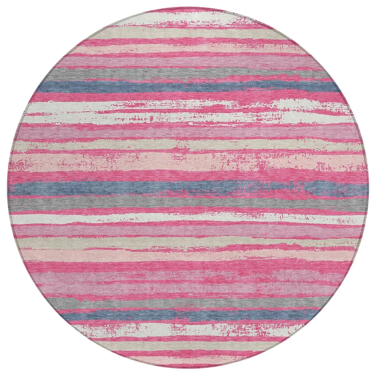 Machine Washable Indoor/ Outdoor Chantille Stripe Rug