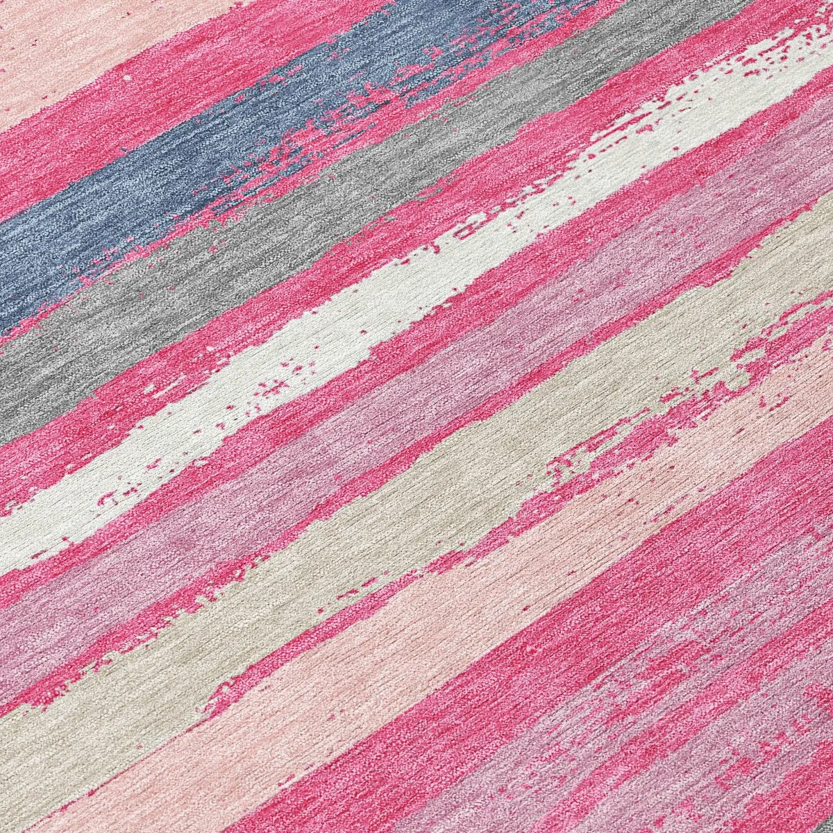 Machine Washable Indoor/ Outdoor Chantille Stripe Rug
