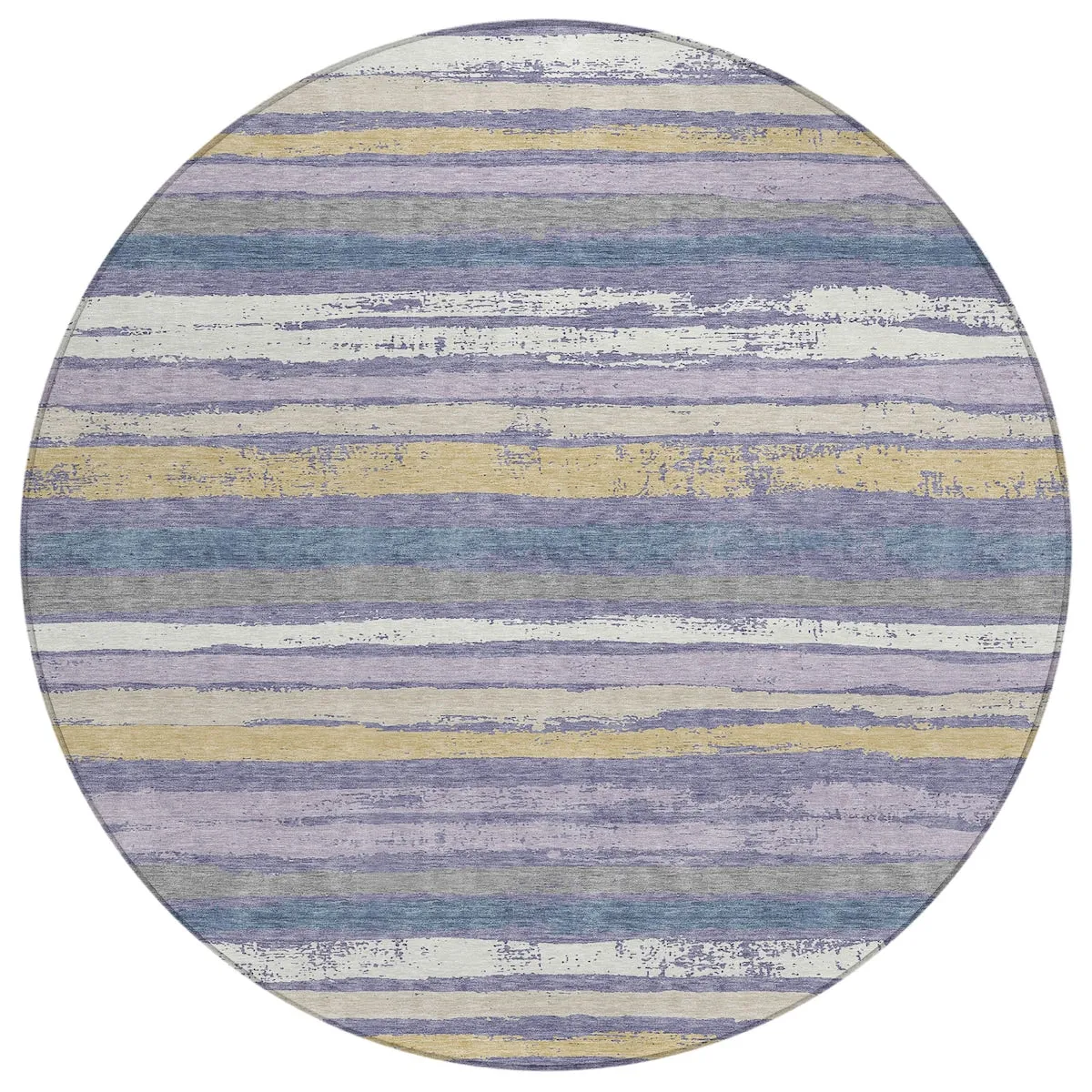 Machine Washable Indoor/ Outdoor Chantille Stripe Rug