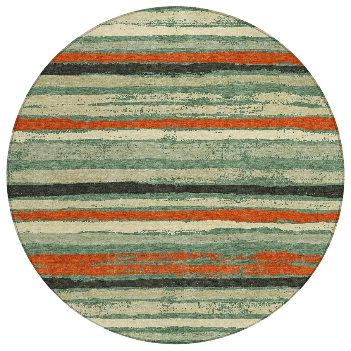 Machine Washable Indoor/ Outdoor Chantille Stripe Rug