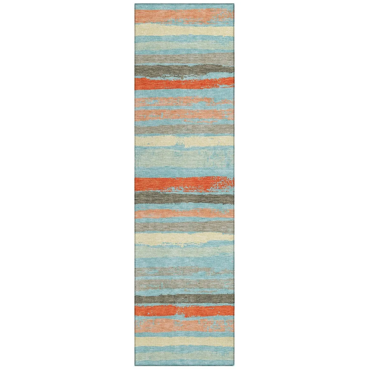 Machine Washable Indoor/ Outdoor Chantille Stripe Rug