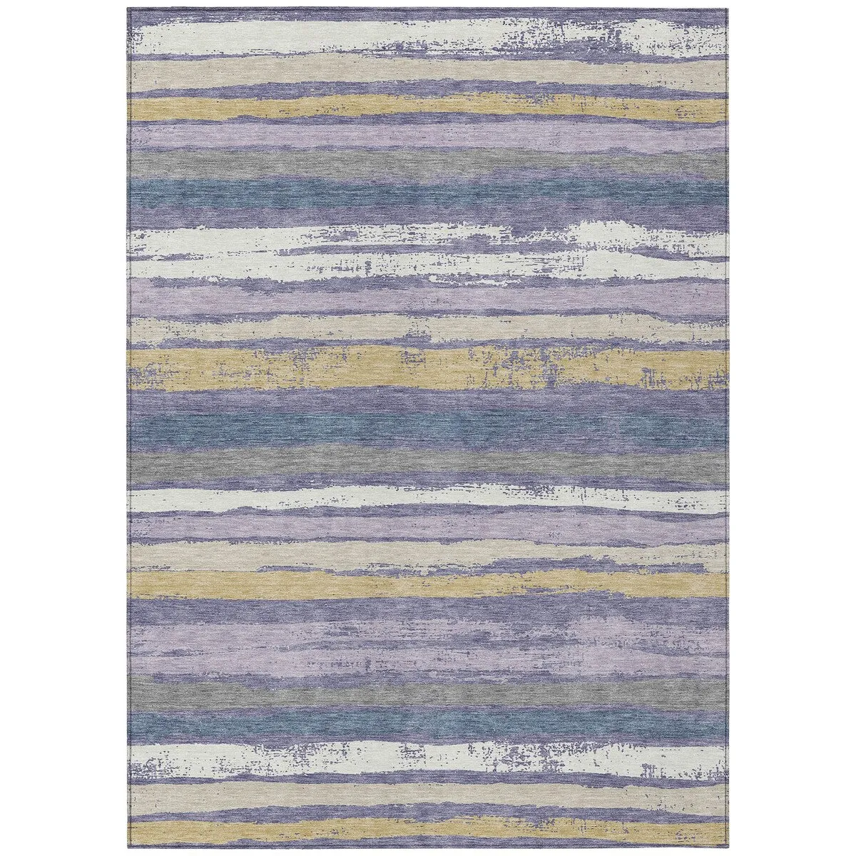 Machine Washable Indoor/ Outdoor Chantille Stripe Rug