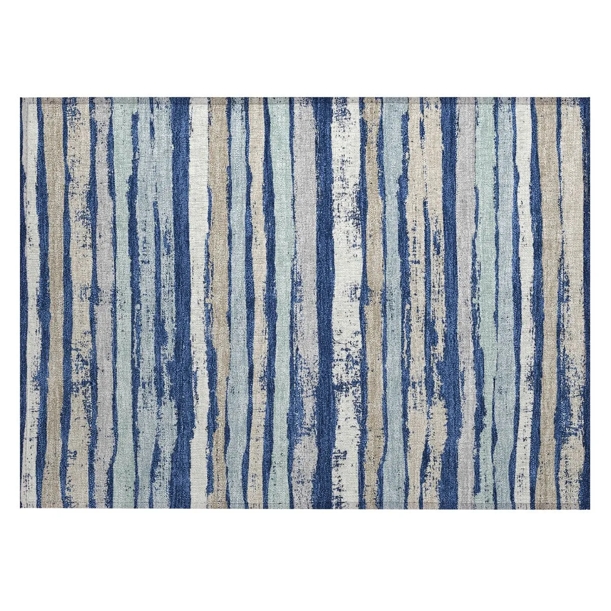 Machine Washable Indoor/ Outdoor Chantille Stripe Rug
