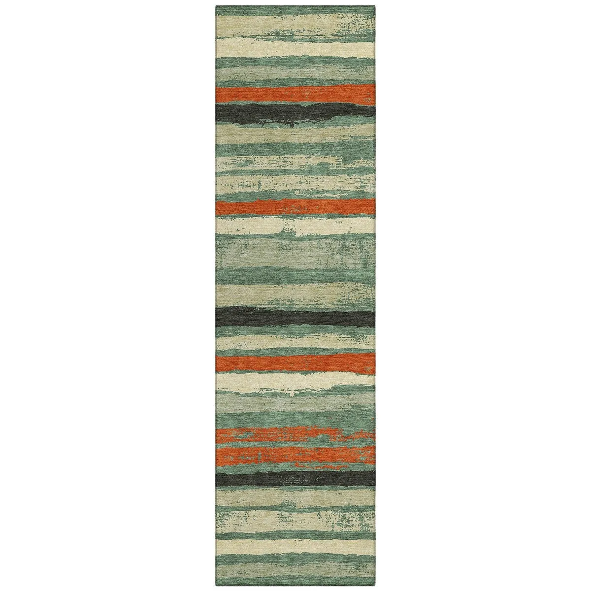 Machine Washable Indoor/ Outdoor Chantille Stripe Rug
