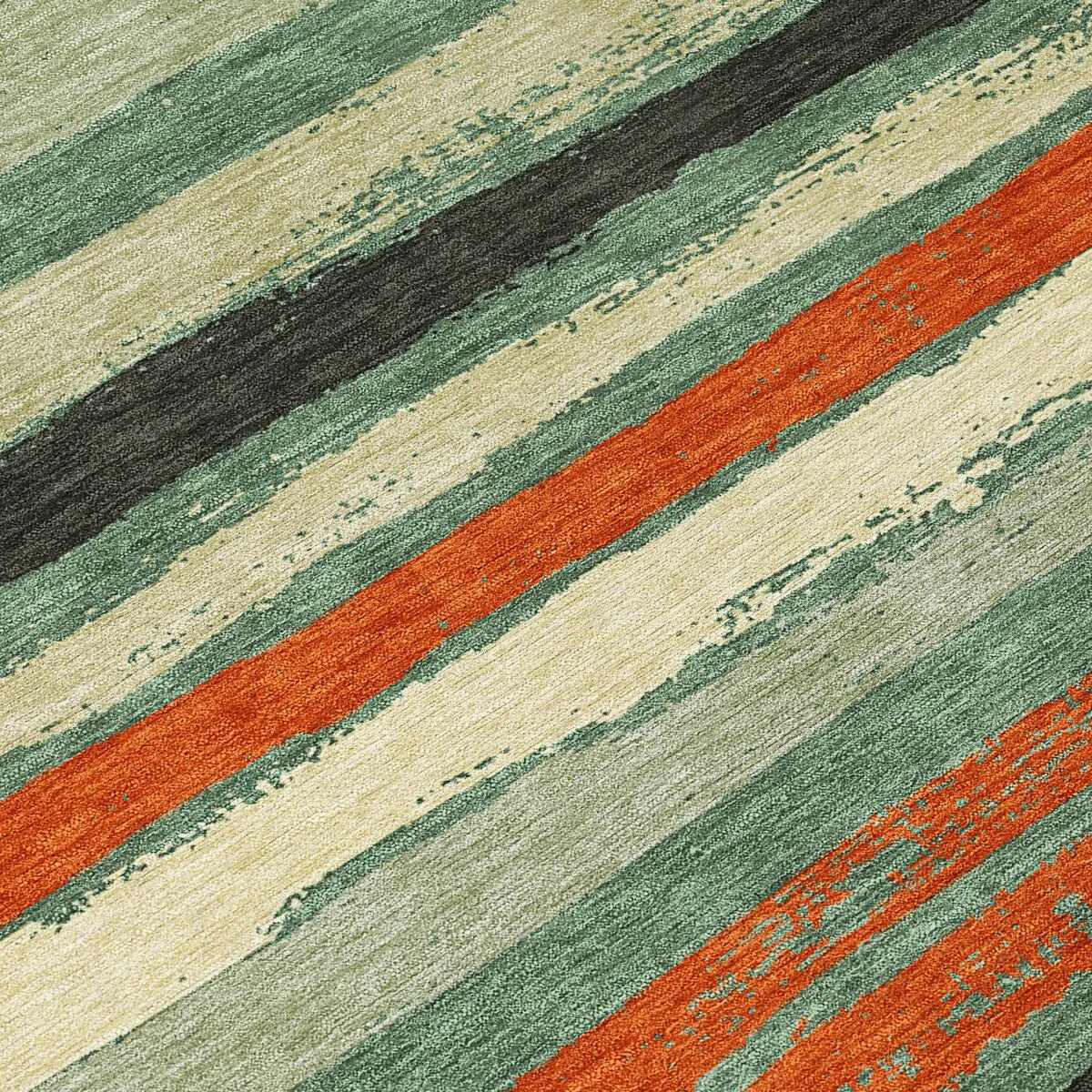 Machine Washable Indoor/ Outdoor Chantille Stripe Rug