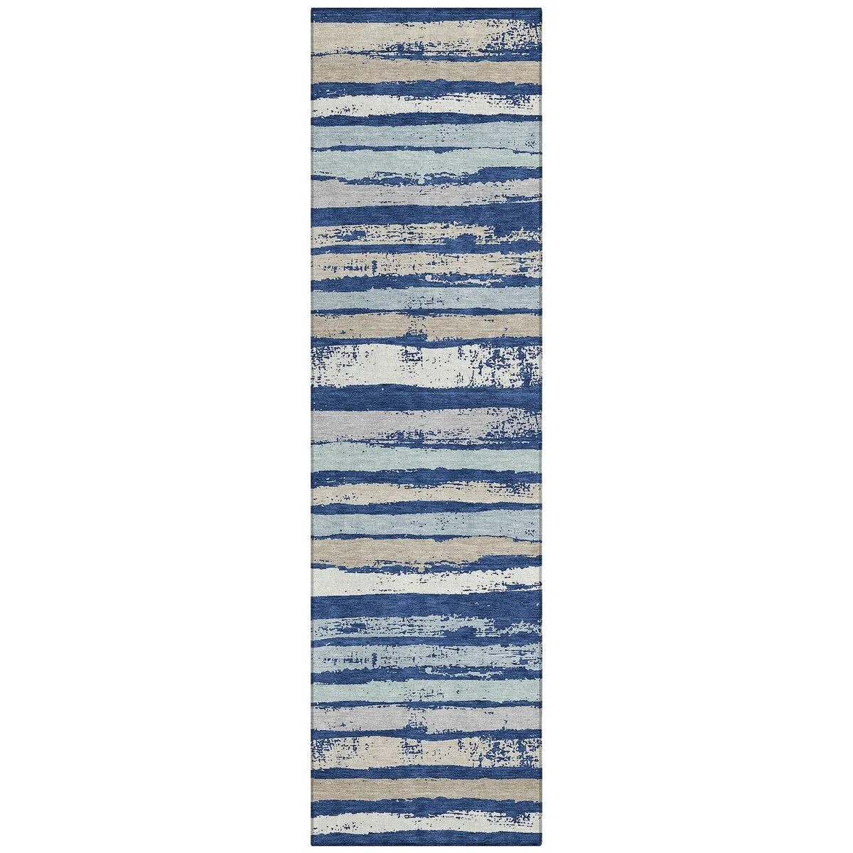 Machine Washable Indoor/ Outdoor Chantille Stripe Rug