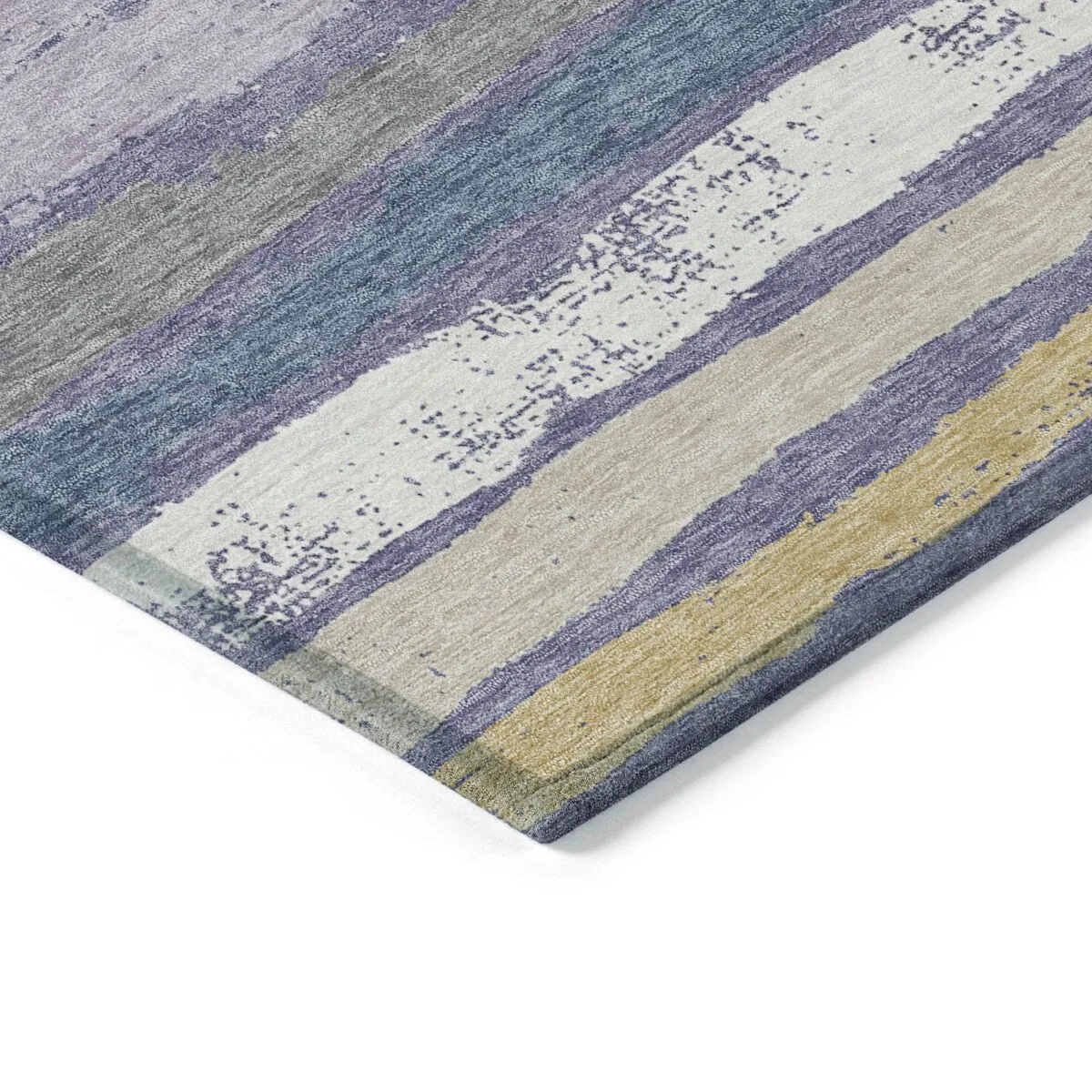 Machine Washable Indoor/ Outdoor Chantille Stripe Rug