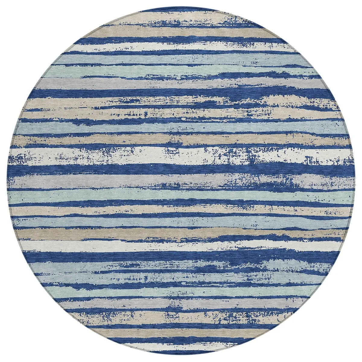 Machine Washable Indoor/ Outdoor Chantille Stripe Rug