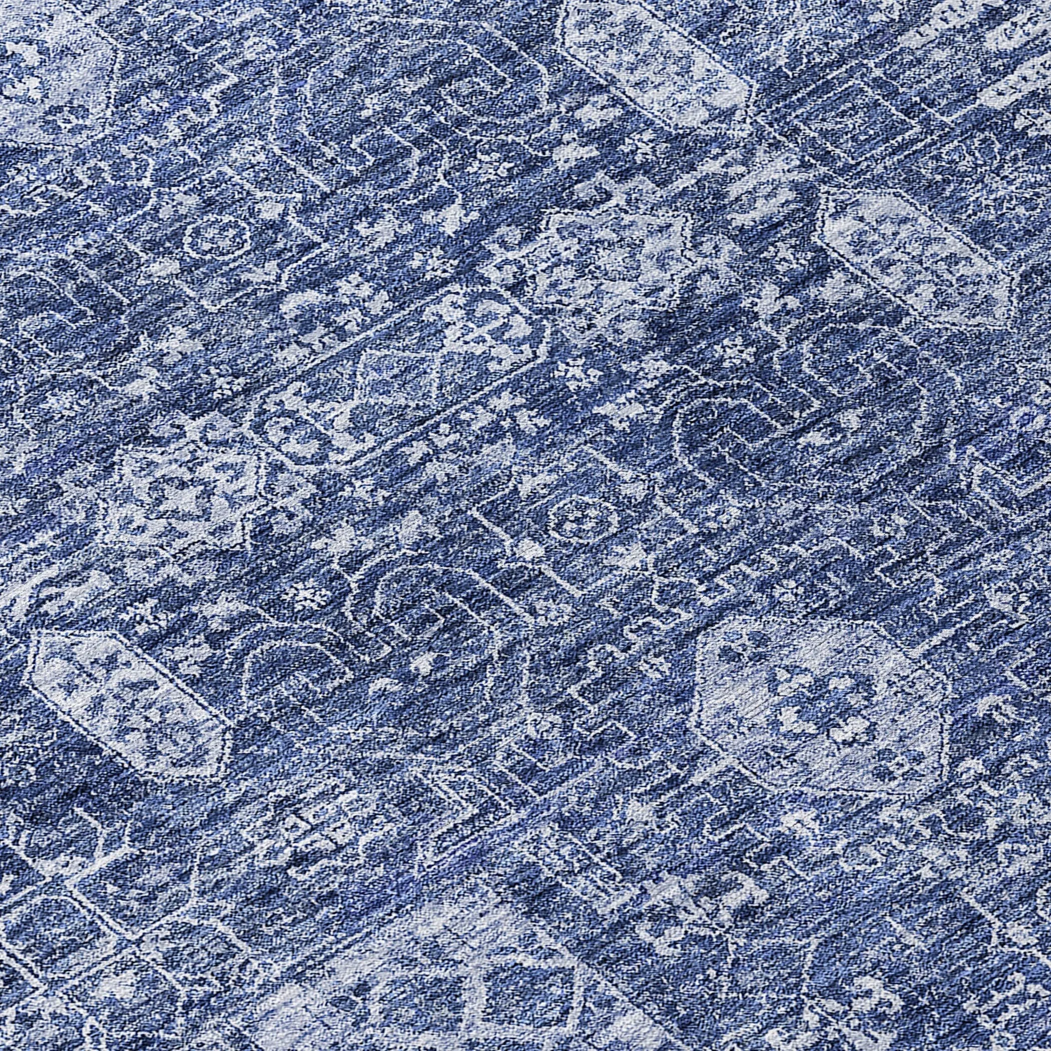 Machine Washable Indoor/ Outdoor Chantille Traditional Vintage Rug