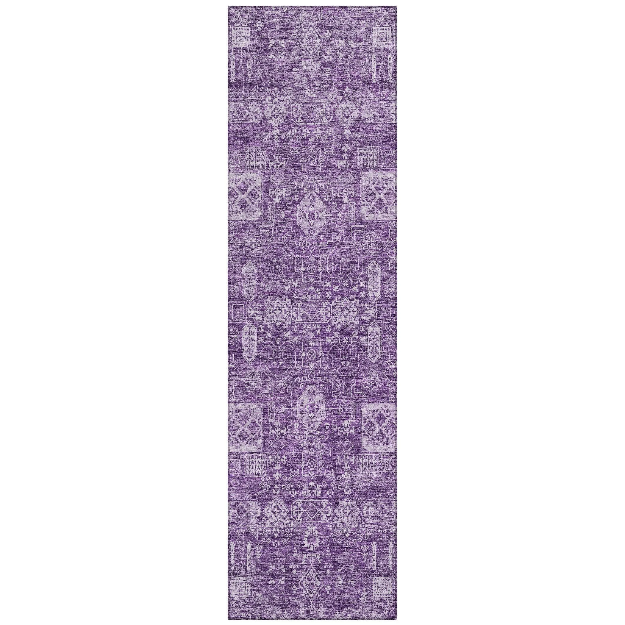 Machine Washable Indoor/ Outdoor Chantille Traditional Vintage Rug
