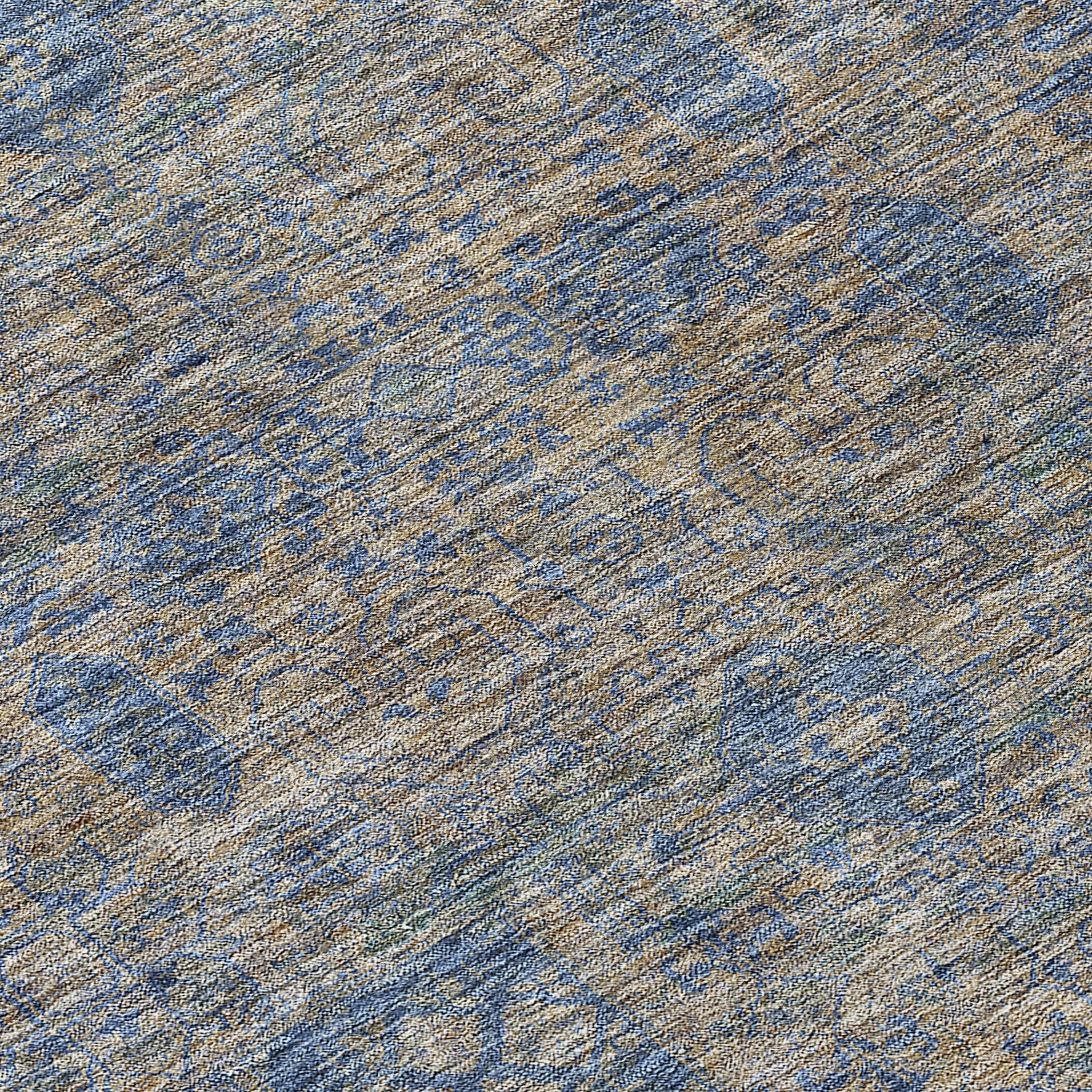Machine Washable Indoor/ Outdoor Chantille Traditional Vintage Rug