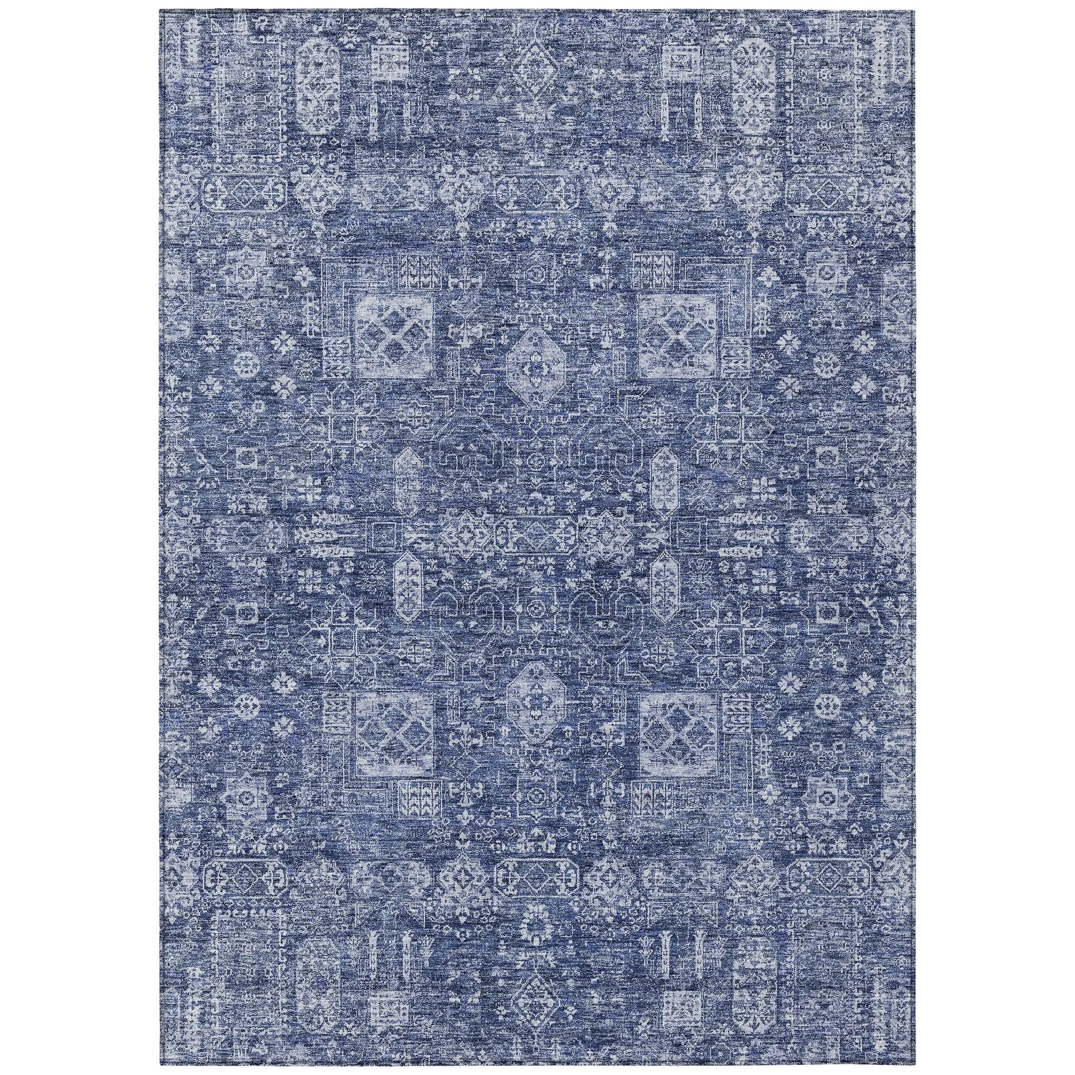 Machine Washable Indoor/ Outdoor Chantille Traditional Vintage Rug