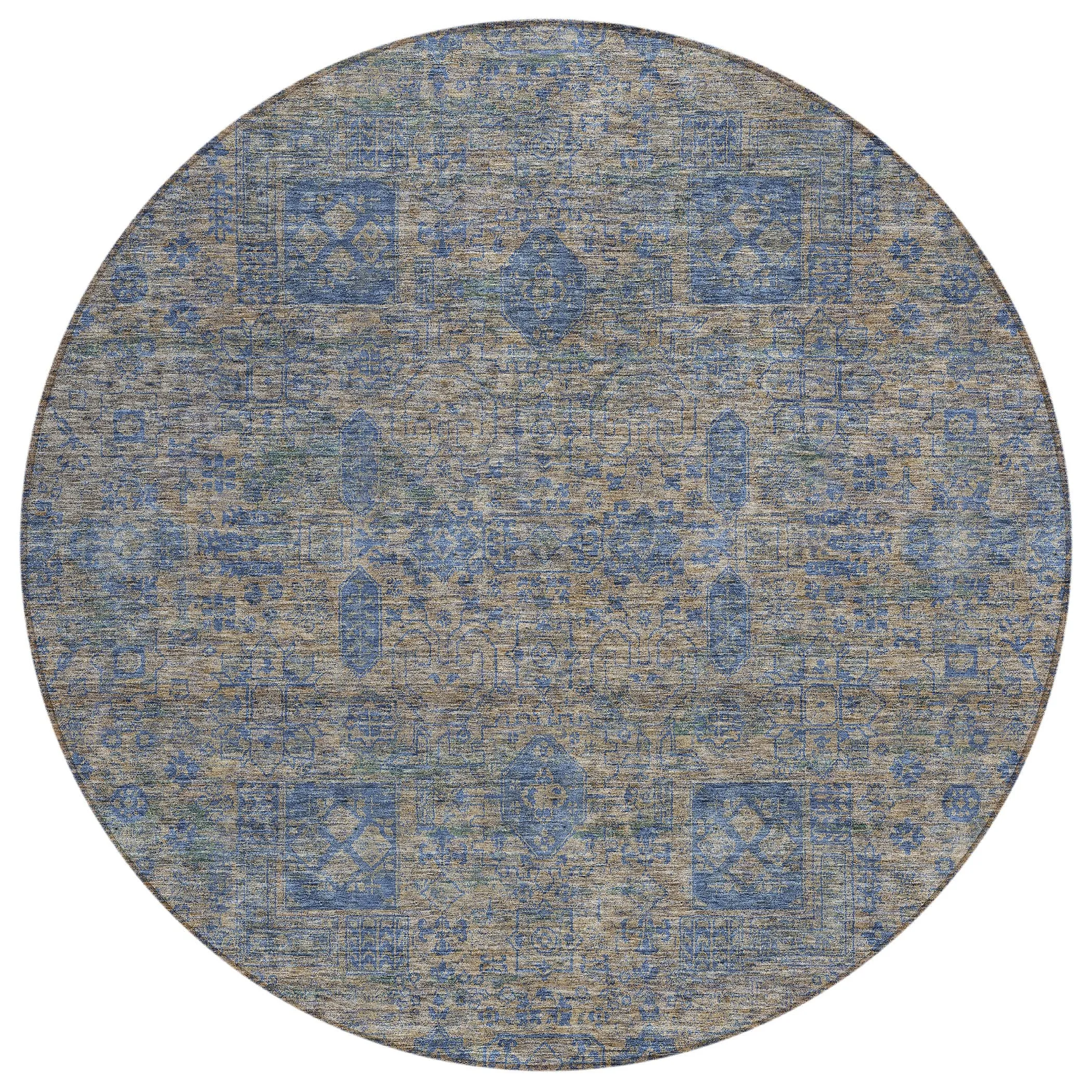 Machine Washable Indoor/ Outdoor Chantille Traditional Vintage Rug