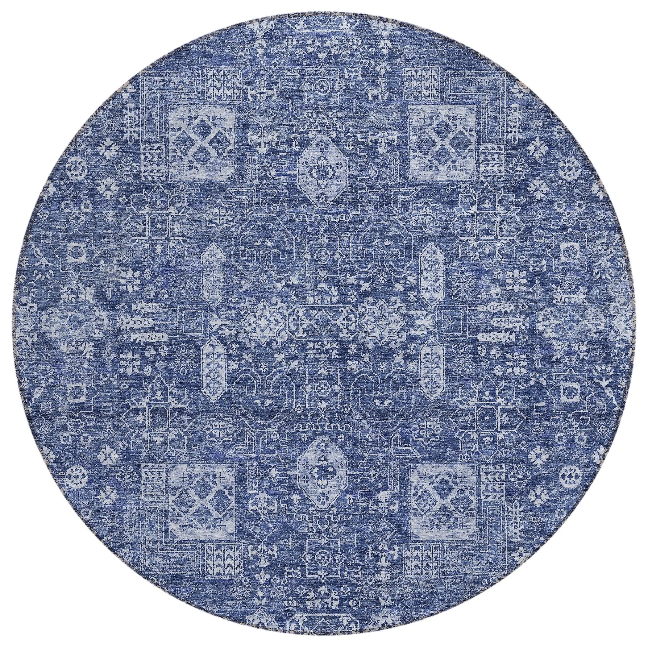 Machine Washable Indoor/ Outdoor Chantille Traditional Vintage Rug