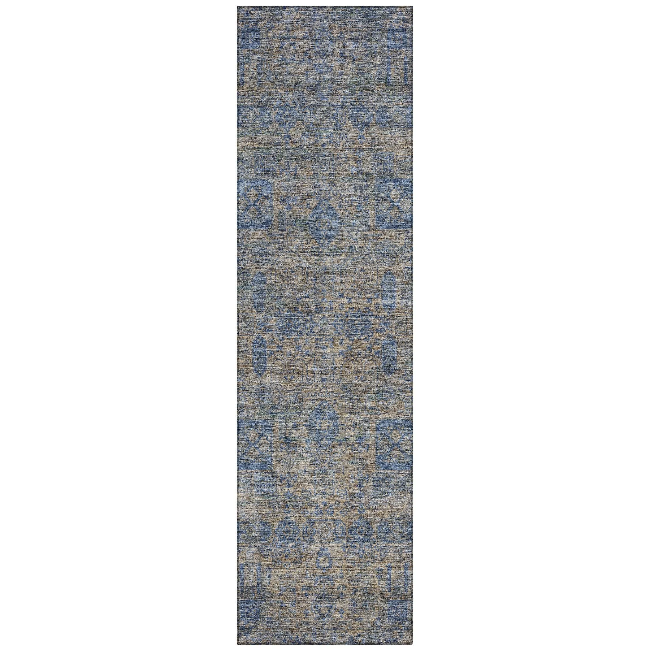 Machine Washable Indoor/ Outdoor Chantille Traditional Vintage Rug