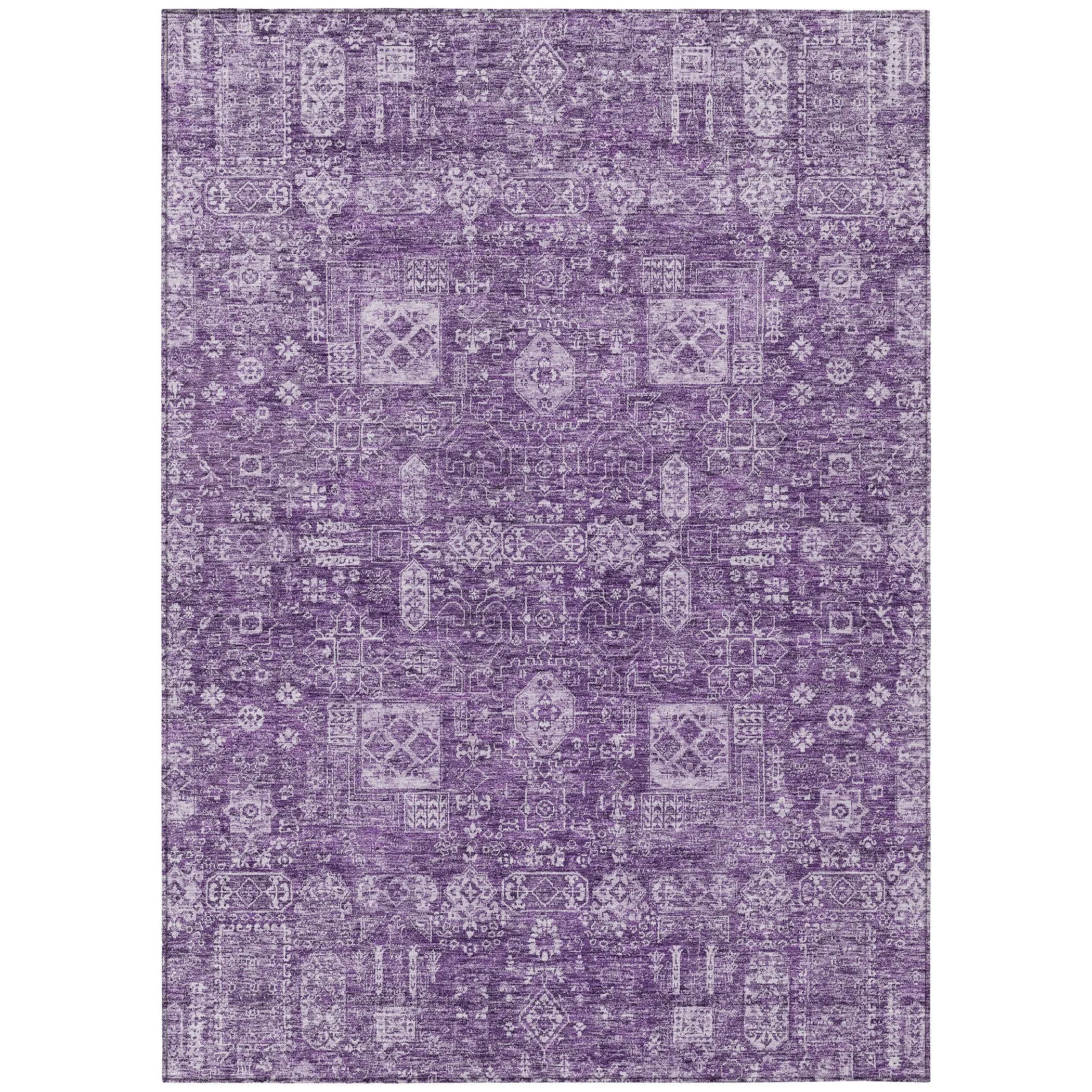 Machine Washable Indoor/ Outdoor Chantille Traditional Vintage Rug