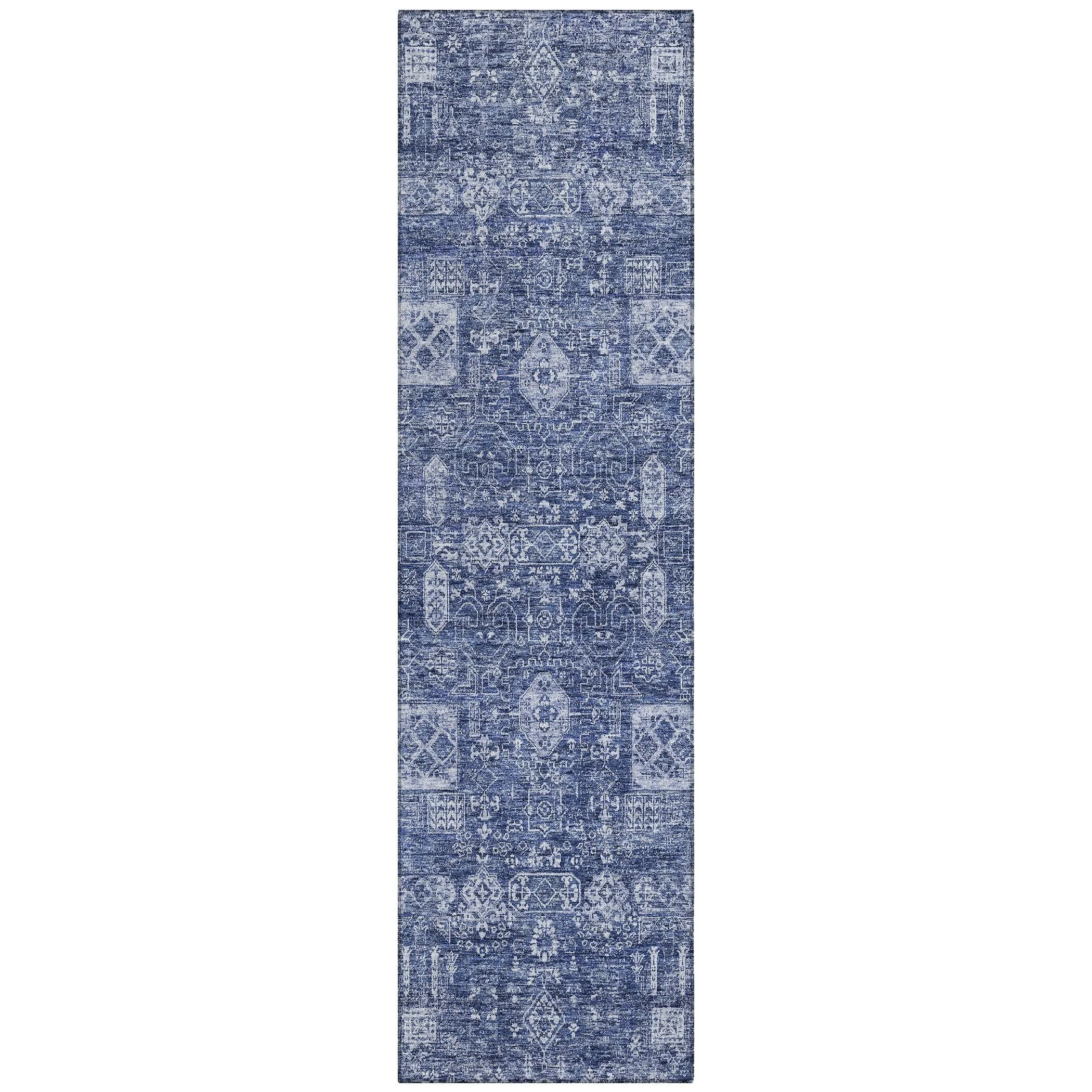 Machine Washable Indoor/ Outdoor Chantille Traditional Vintage Rug