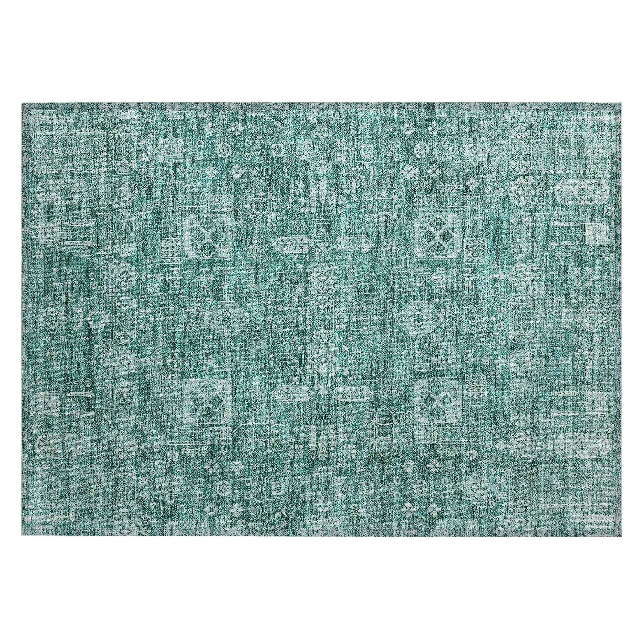 Machine Washable Indoor/ Outdoor Chantille Traditional Vintage Rug