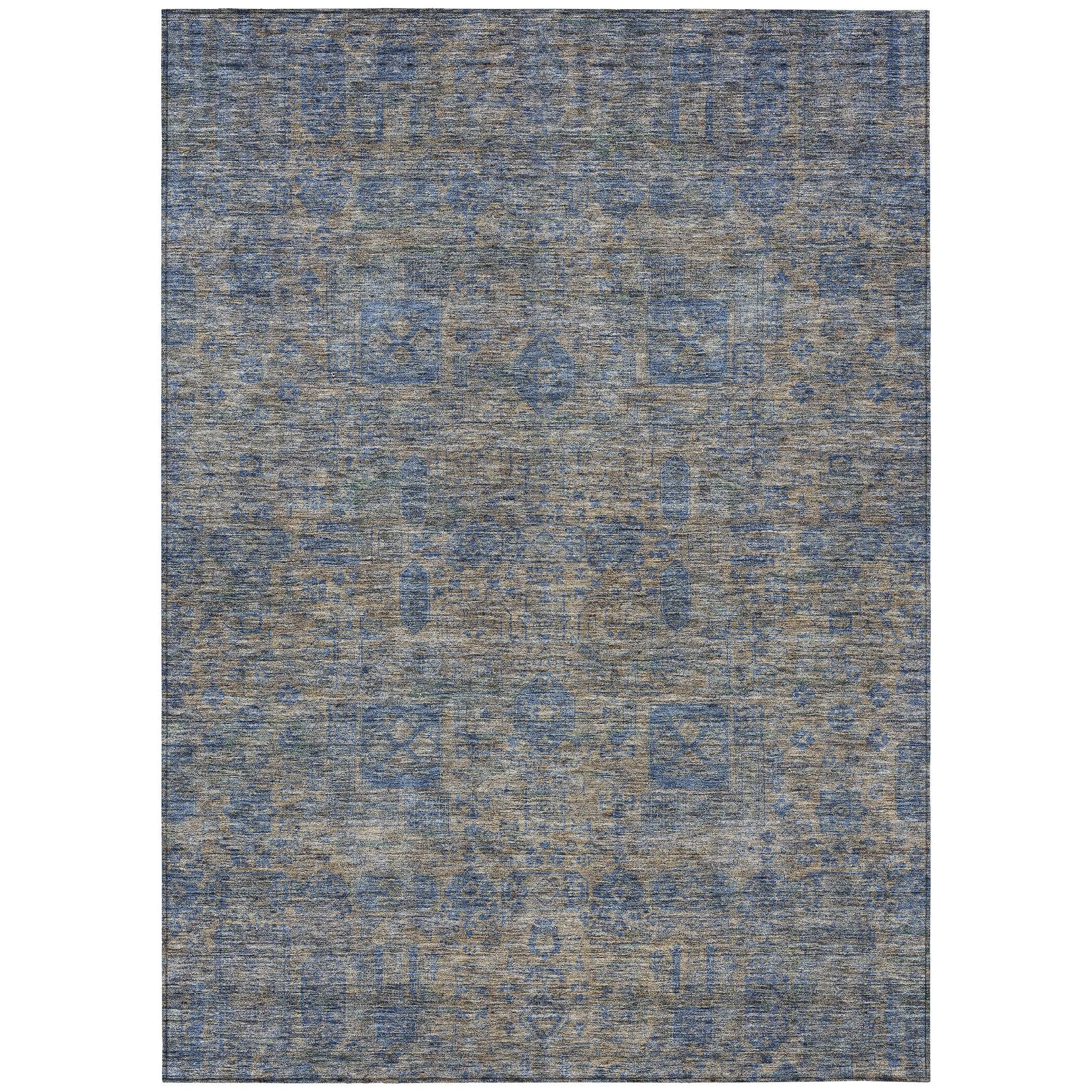 Machine Washable Indoor/ Outdoor Chantille Traditional Vintage Rug