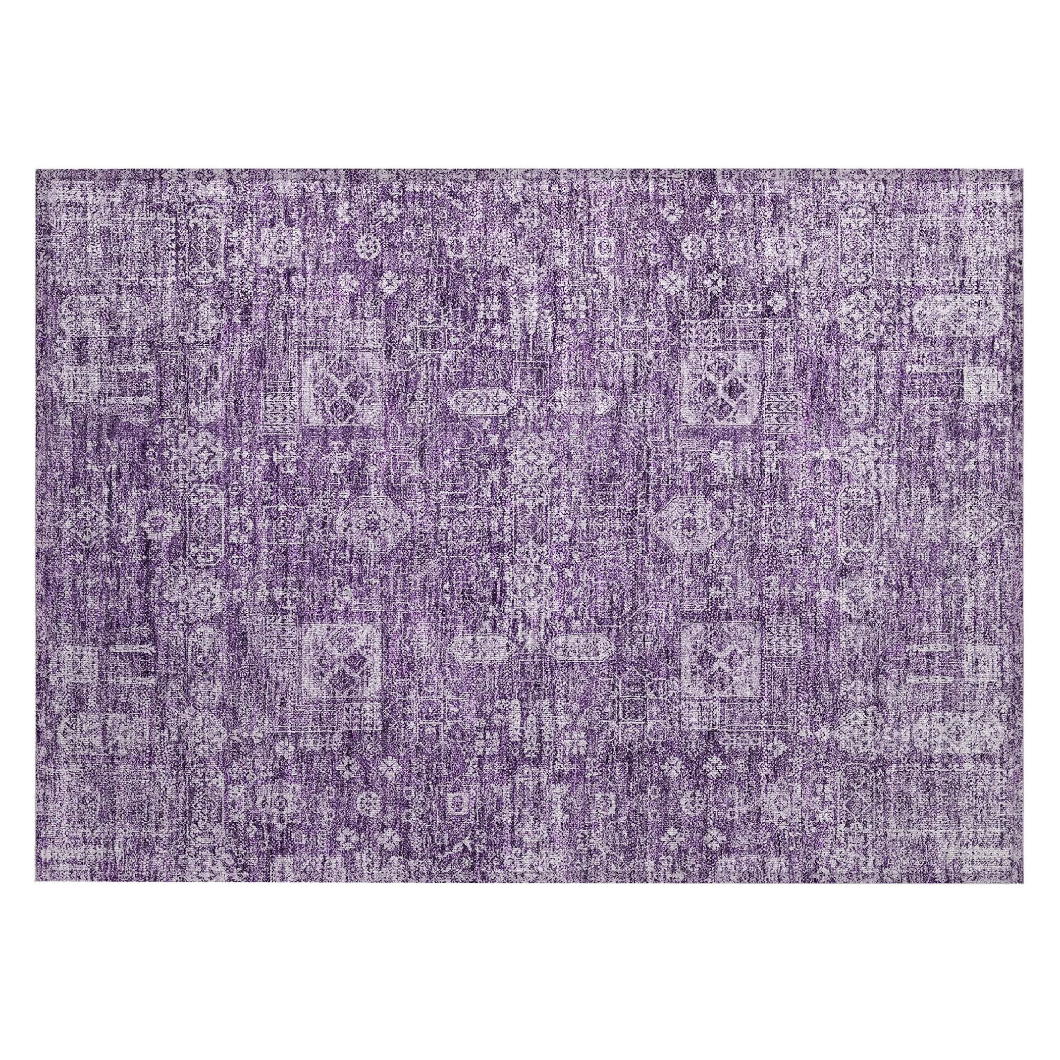 Machine Washable Indoor/ Outdoor Chantille Traditional Vintage Rug
