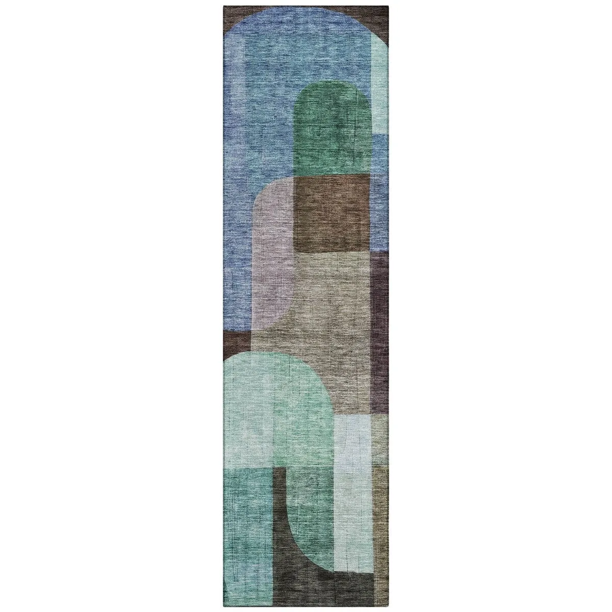 Machine Washable Indoor/ Outdoor Contemporary Deco Chantille Rug