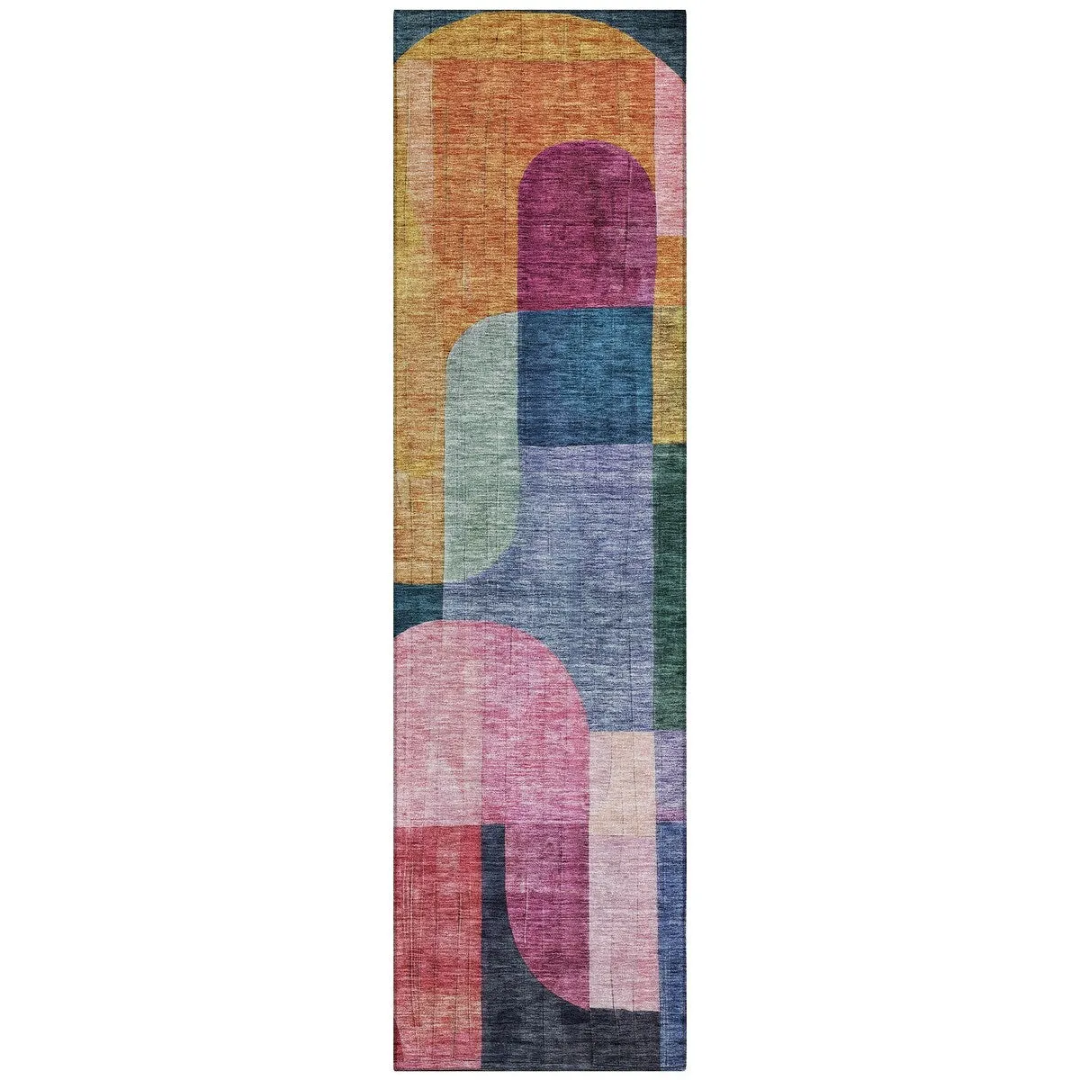 Machine Washable Indoor/ Outdoor Contemporary Deco Chantille Rug