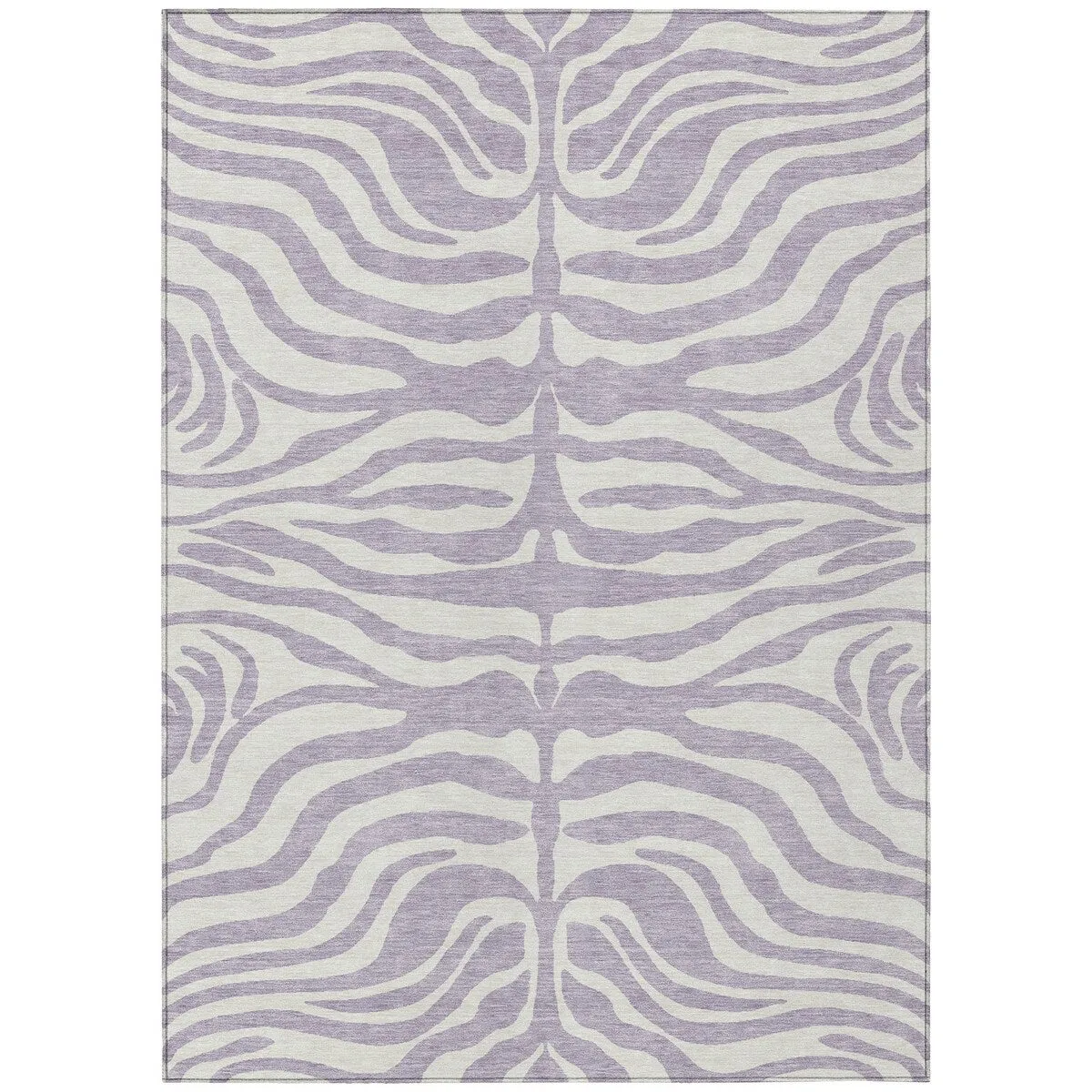 Machine Washable Indoor/ Outdoor Modern Animal Print Chantille Rug