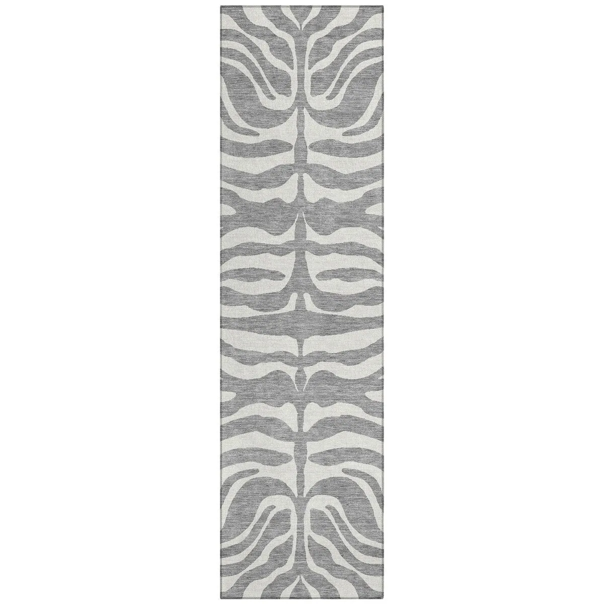 Machine Washable Indoor/ Outdoor Modern Animal Print Chantille Rug