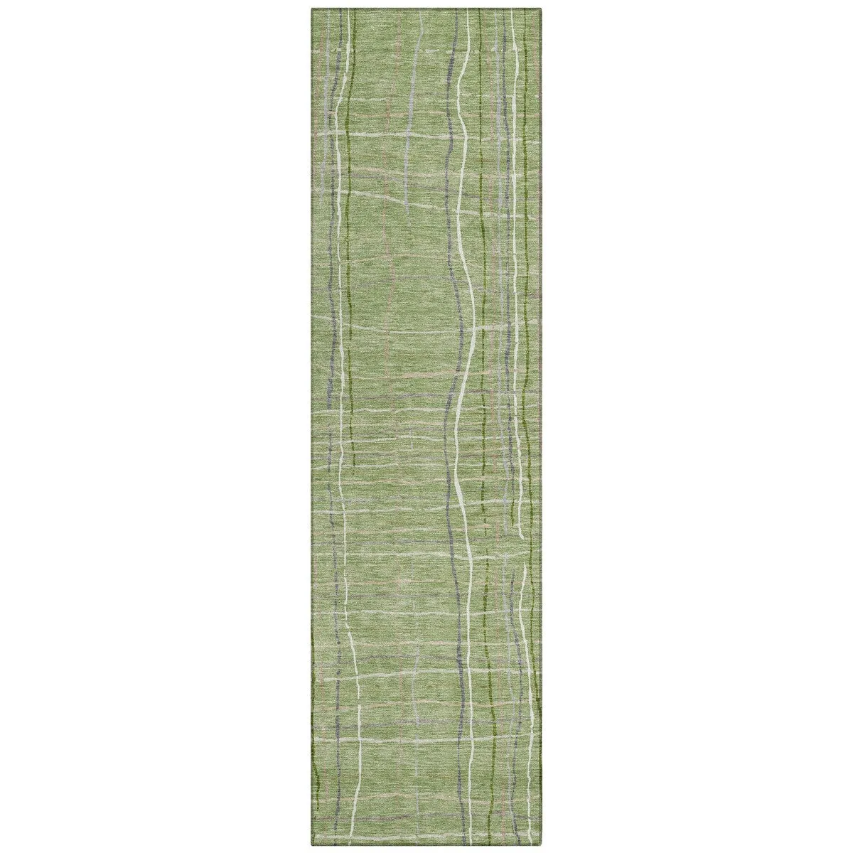 Machine Washable Indoor/ Outdoor Modern Century Chantille Rug